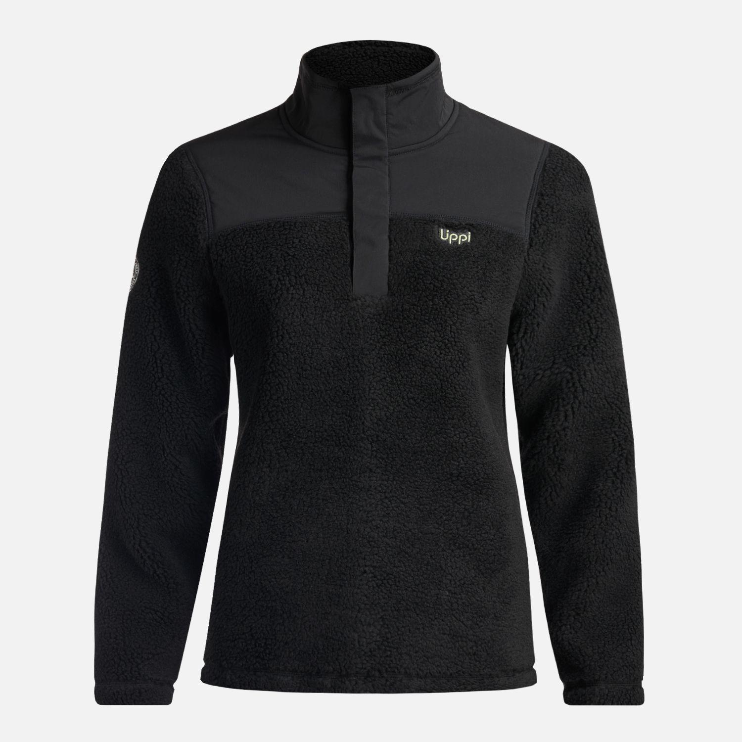 Chaqueta Mujer Glaciar Sherpa Pro 14 Zip Jacket Negro Lippi-0