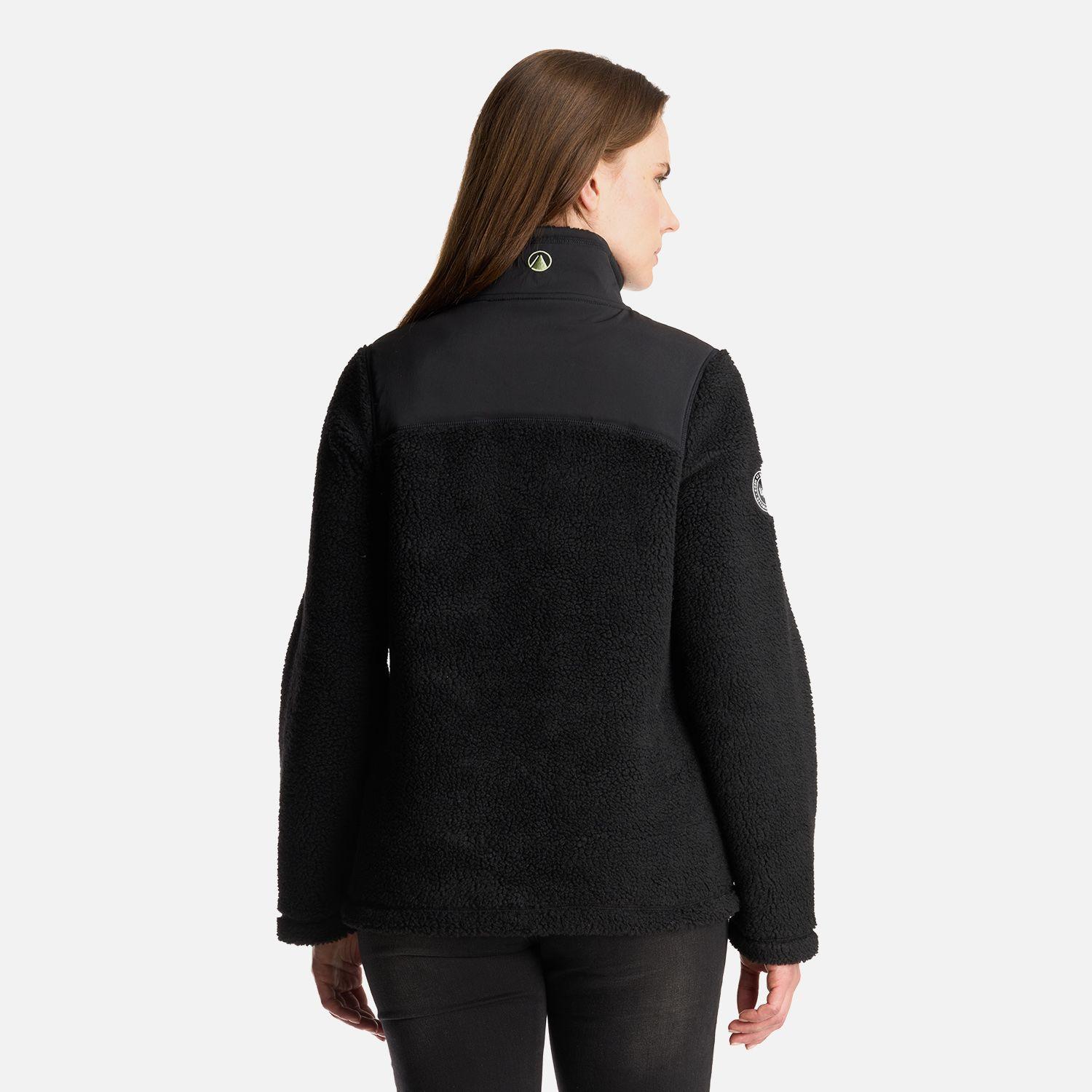 Chaqueta Mujer Glaciar Sherpa Pro 14 Zip Jacket Negro Lippi-4