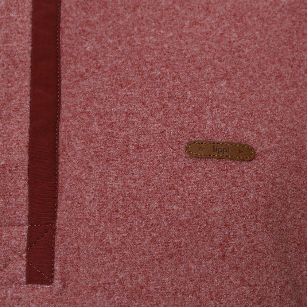 Poleron Hombre Route Nano-F 14 Zip Terracota / Burdeo Lippi-4