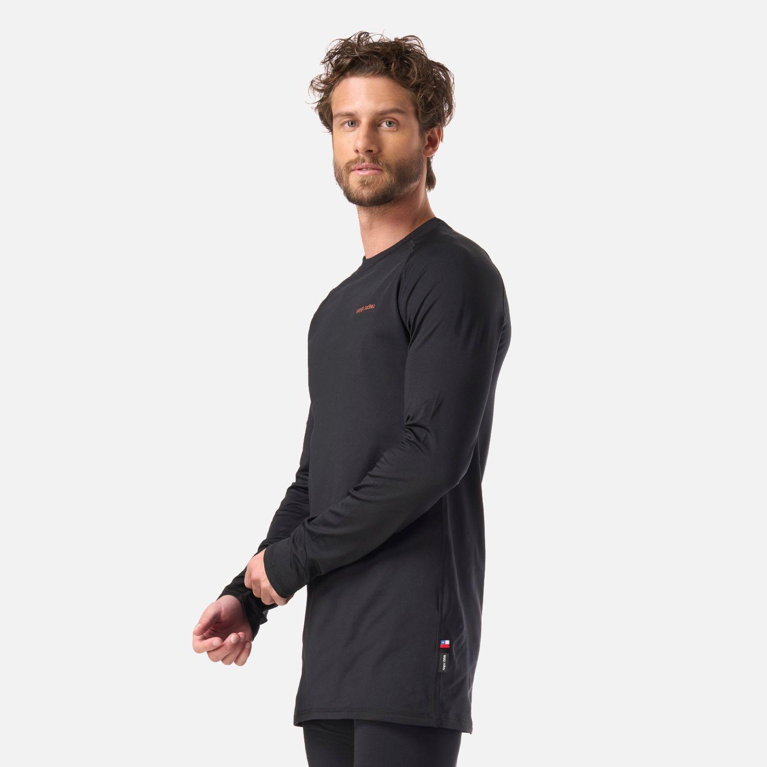 Primera Capa Hombre Huemul Top Negro Haka Honu I26-1