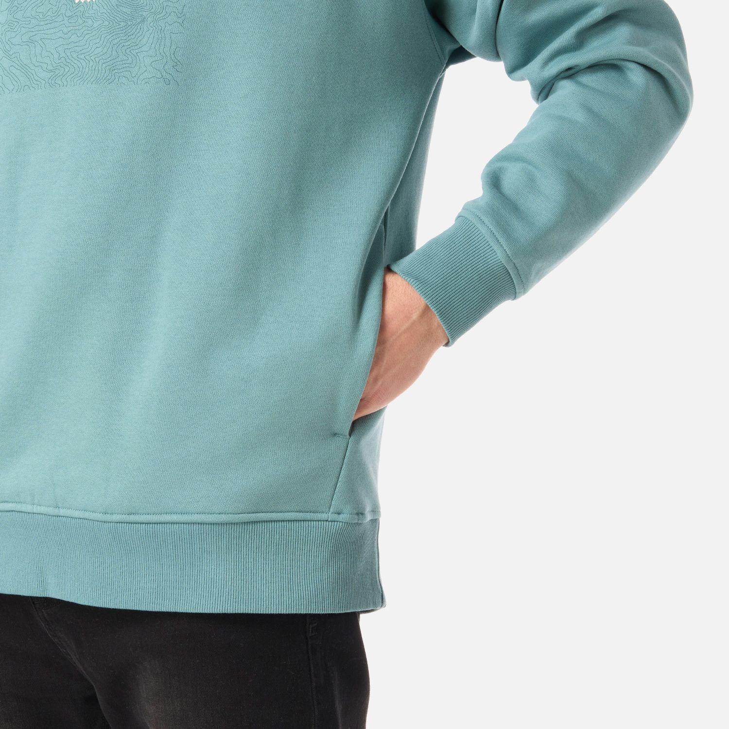 Polerón Hombre Insigne Hoody Sweatshirt Front Print Turquesa Lippi V26-4