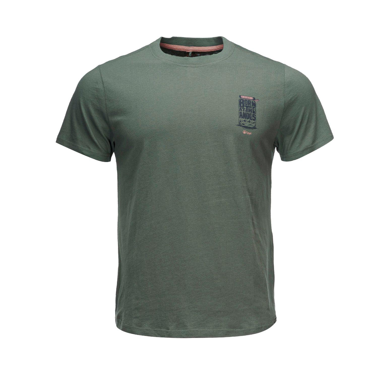 Polera Hombre Flask UV-Stop T-Shirt Verde Grisaceo Lippi-0