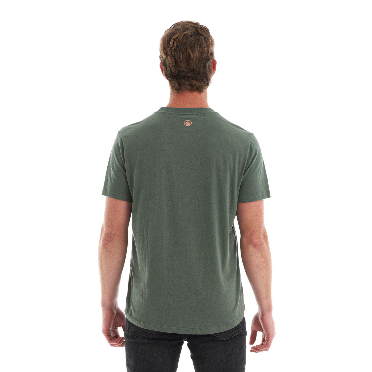 Polera Hombre Flask UV-Stop T-Shirt Verde Grisaceo Lippi-5