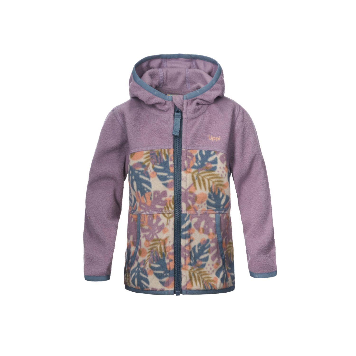 Poleron Baby Girl Poofy Sweatshirt Print Lila Lippi-0