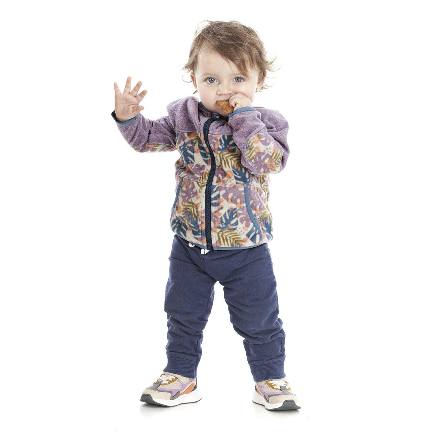 Poleron Baby Girl Poofy Sweatshirt Print Lila Lippi-3