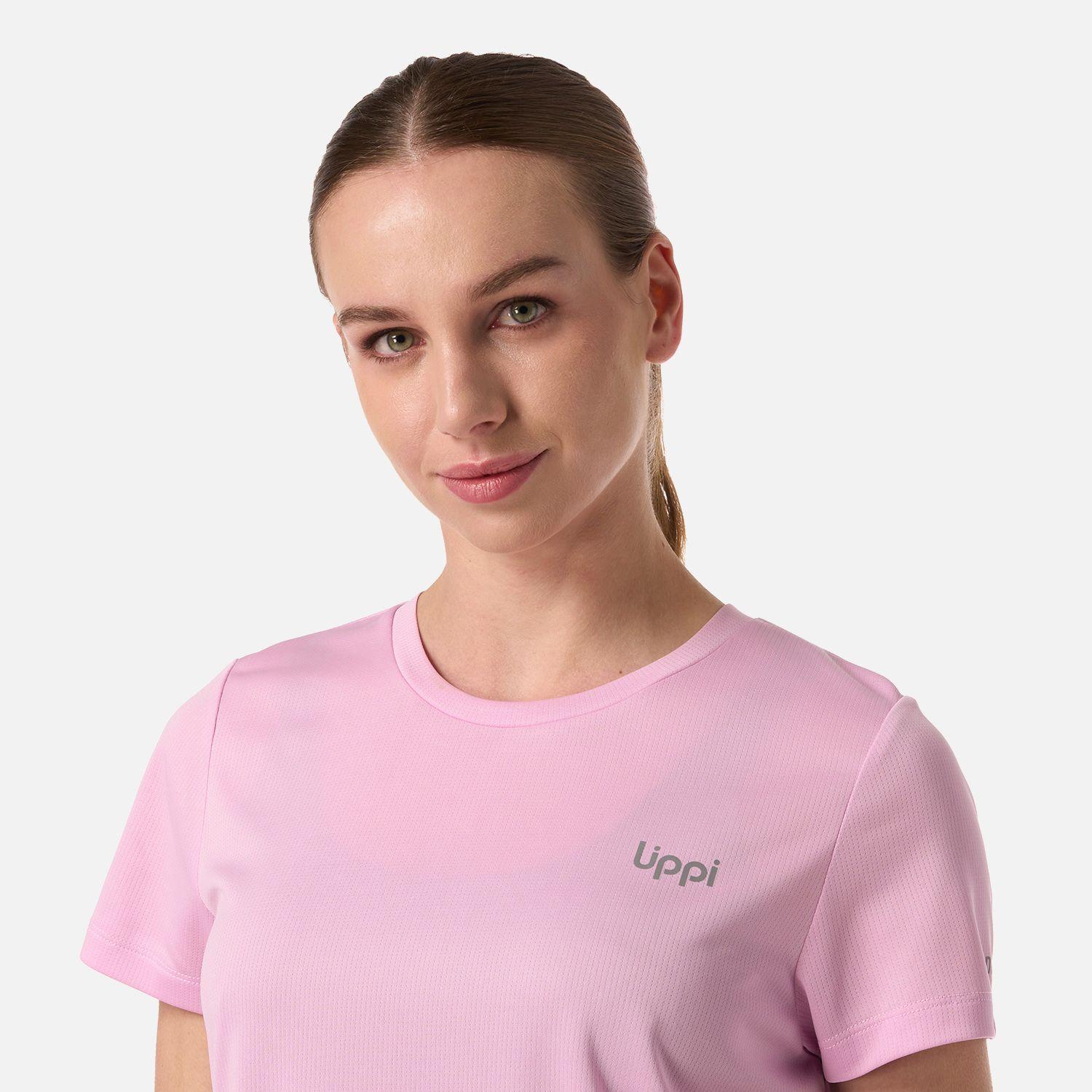 Polera Mujer Core Q-Dry T-Shirt Rosa Lippi V26-3