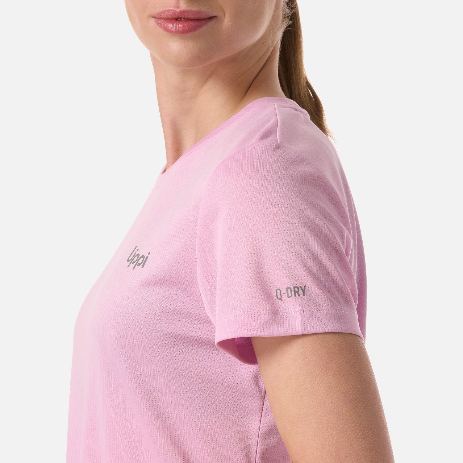 Polera Mujer Core Q-Dry T-Shirt Rosa Lippi V26-4