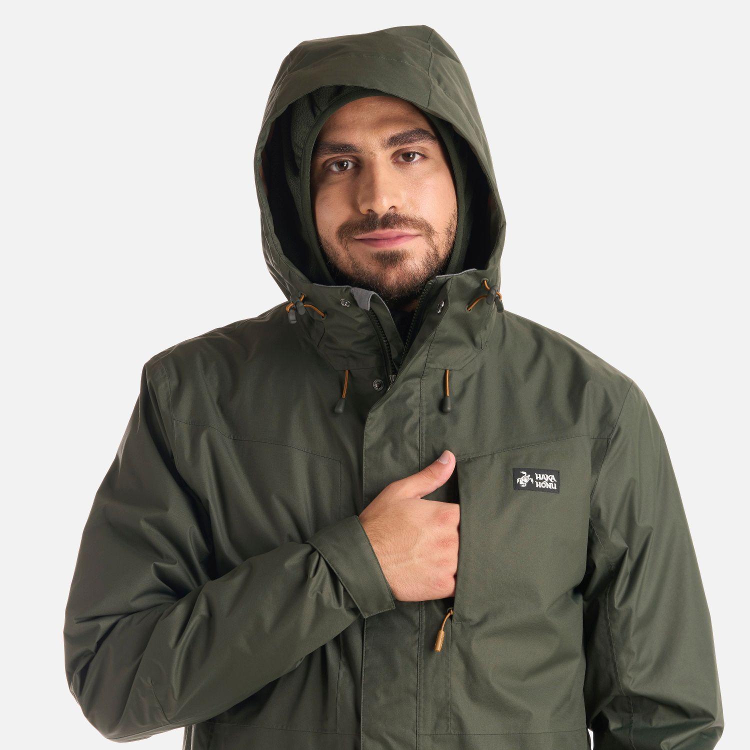 Chaqueta Hombre Corteza Verde Militar Haka Honu I25-4