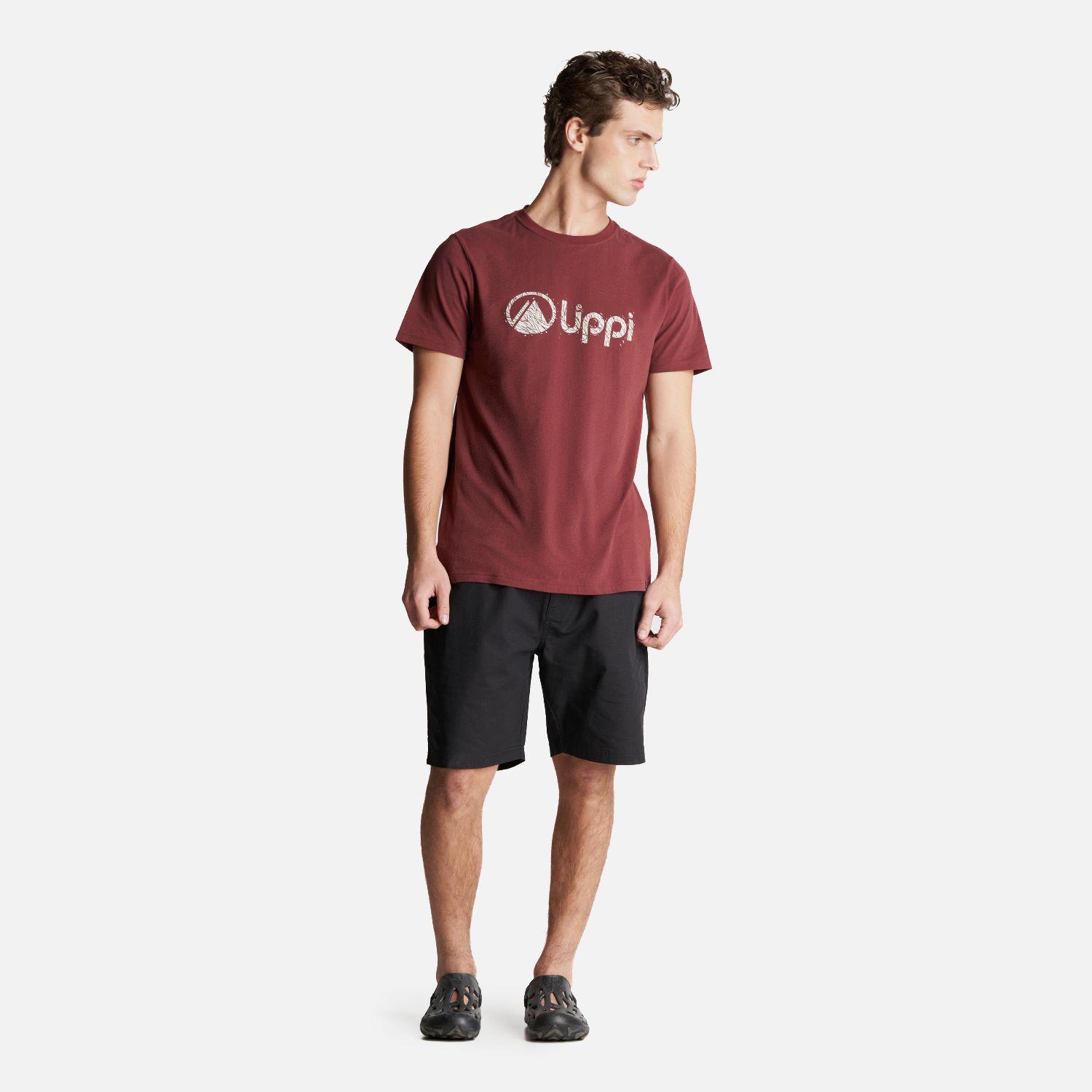Polera Hombre Logo Lippi UV-Stop T-Shirt Vino Lippi-4
