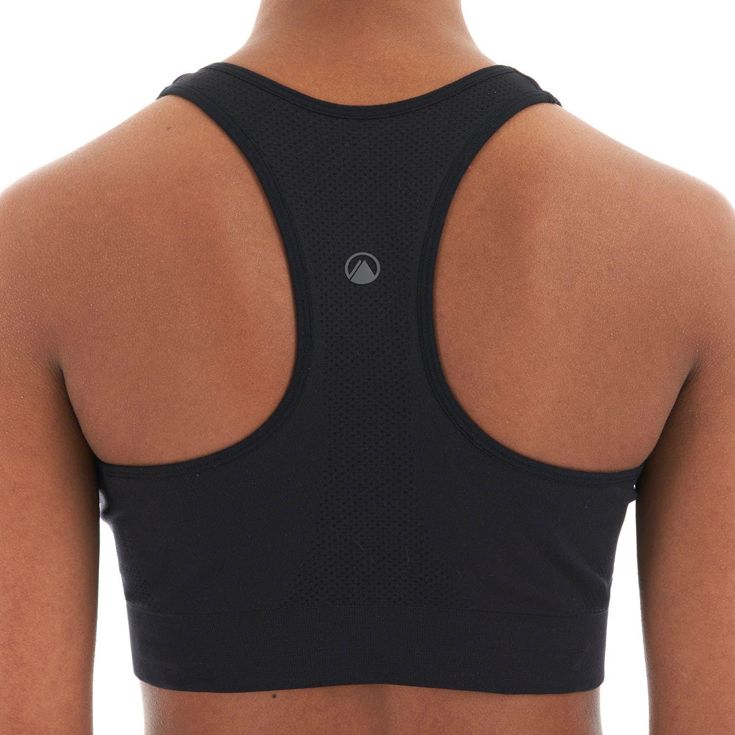 Peto Mujer In-Motion Stripes Bra Grafito Lippi-6