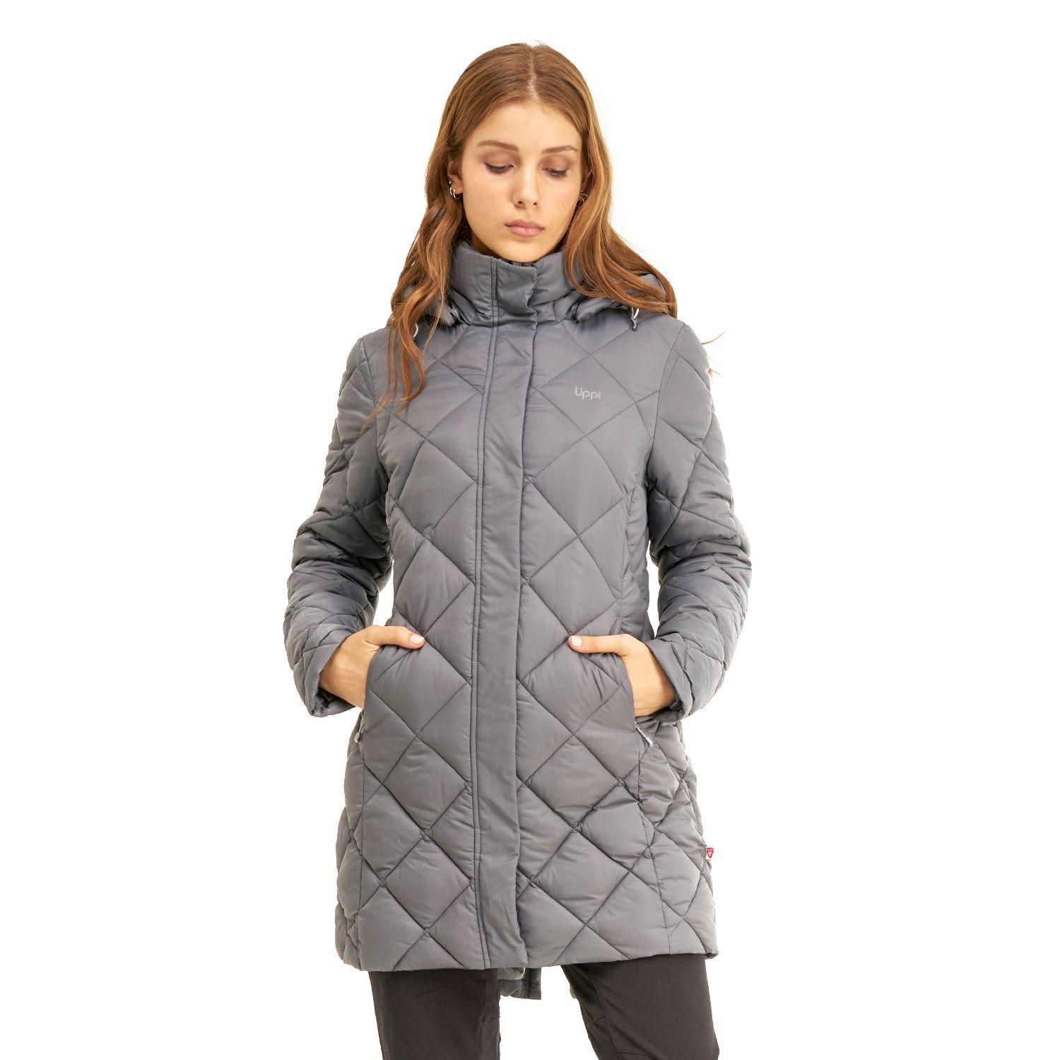 Chaqueta Mujer Long Line Steam-Pro Hoody Jacket Gris Medio Lippi-1