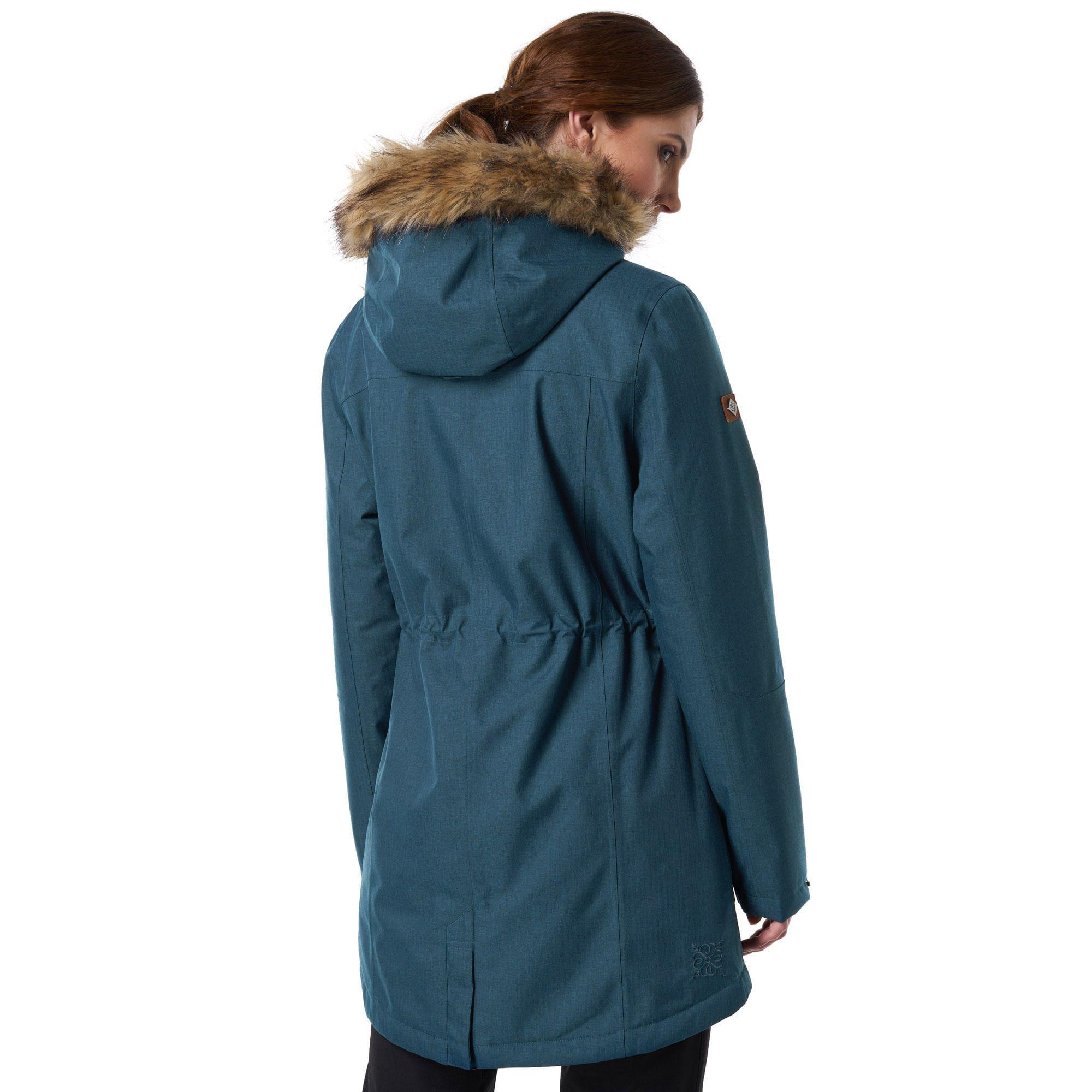 Chaqueta Mujer Roble B-Dry Hoody Jacket Melange Azul Noche Lippi-3