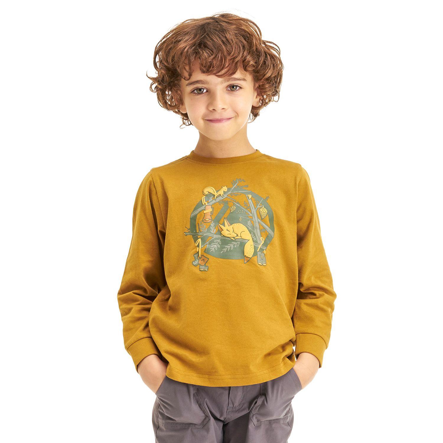Polera Niño Camp Long Sleeve T-Shirt Mostaza Lippi-1