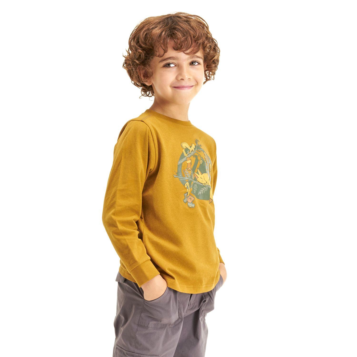Polera Niño Camp Long Sleeve T-Shirt Mostaza Lippi-2