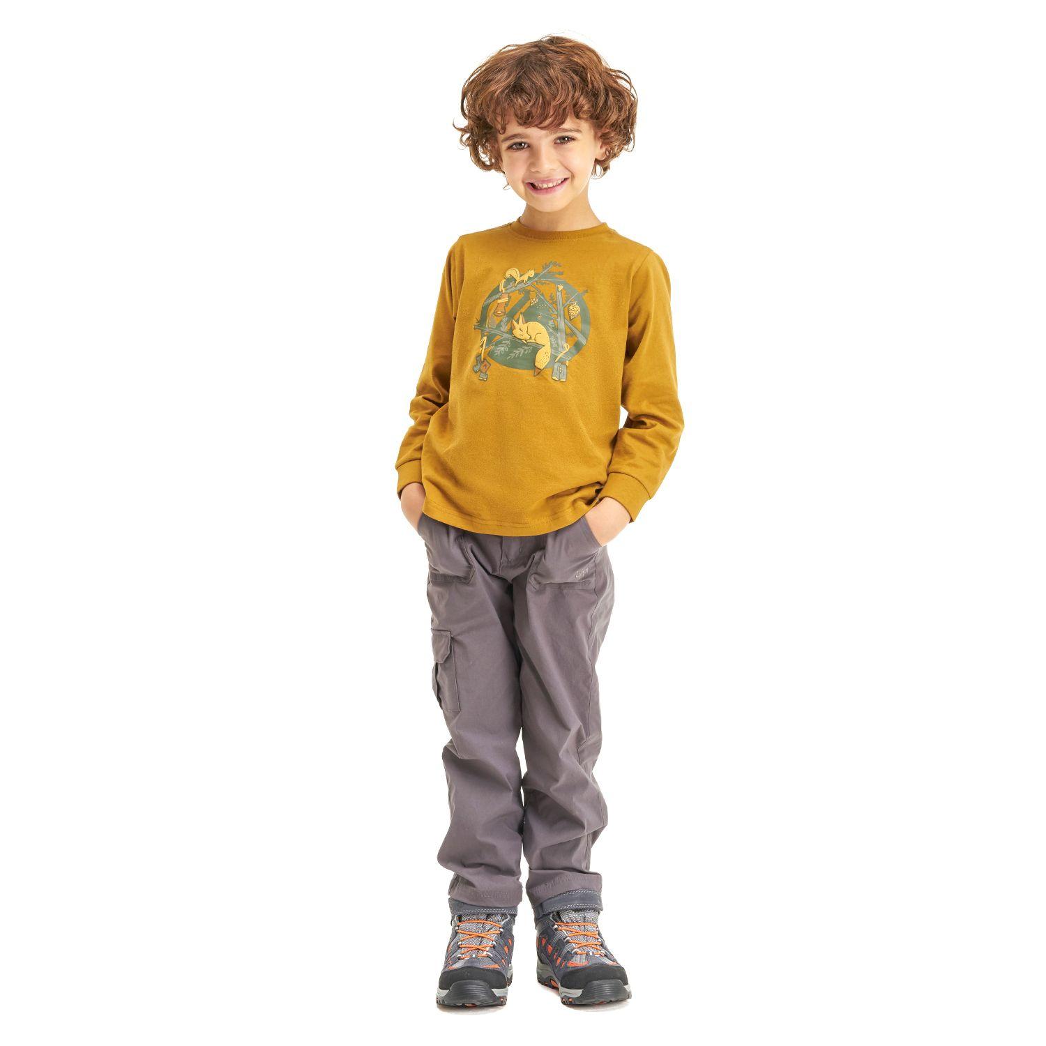 Polera Niño Camp Long Sleeve T-Shirt Mostaza Lippi-5