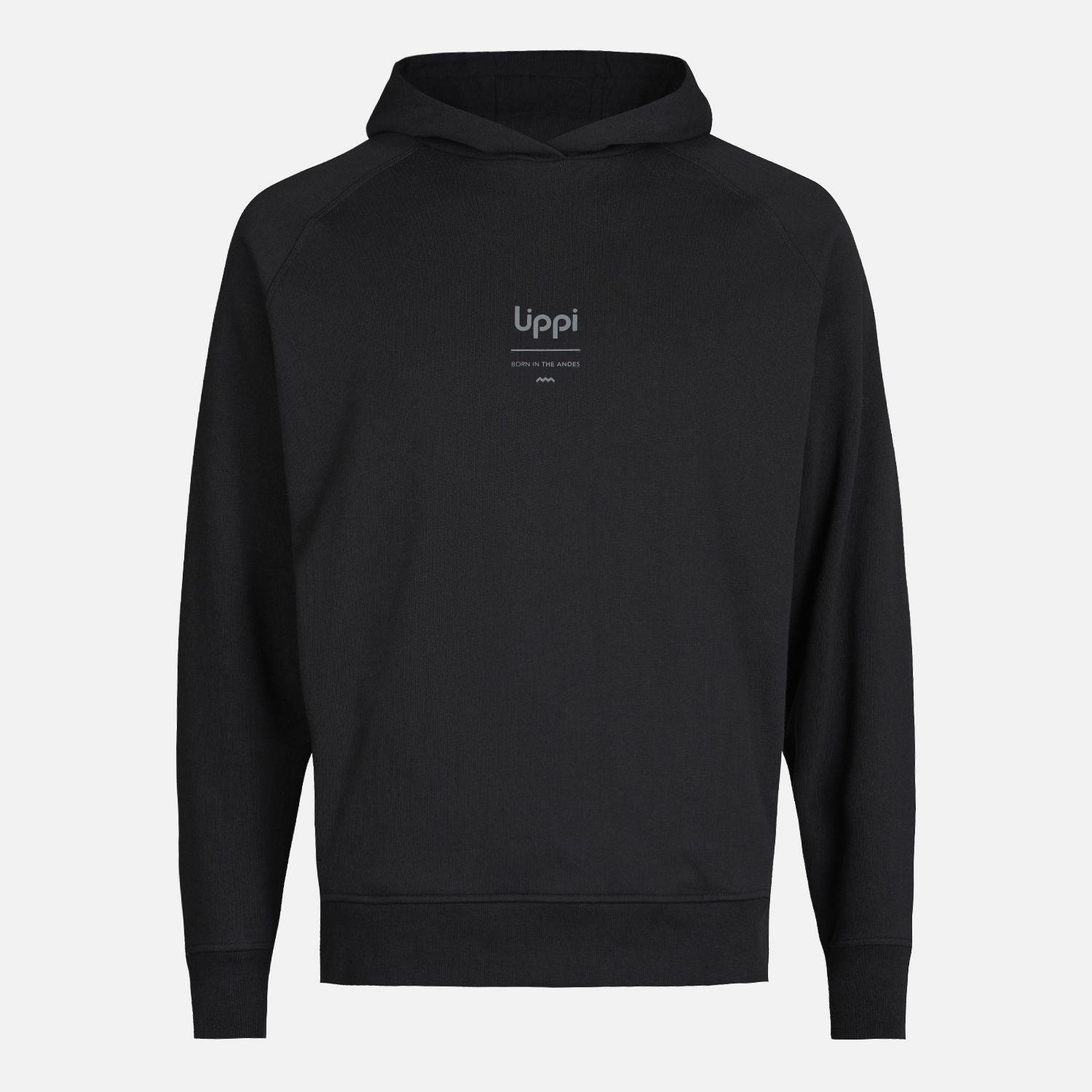 Polerón Hombre Ulmo Hoody Sweatshirt Negro Lippi I25-6