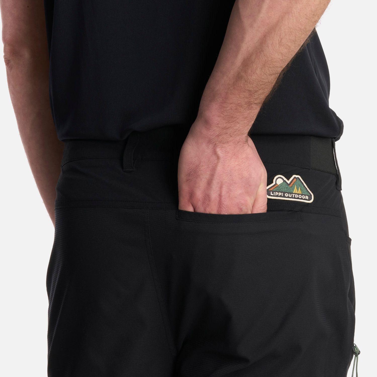 Pantalón Hombre Lennox Q-Dry Slim Fit Pants Negro Lippi V26-6