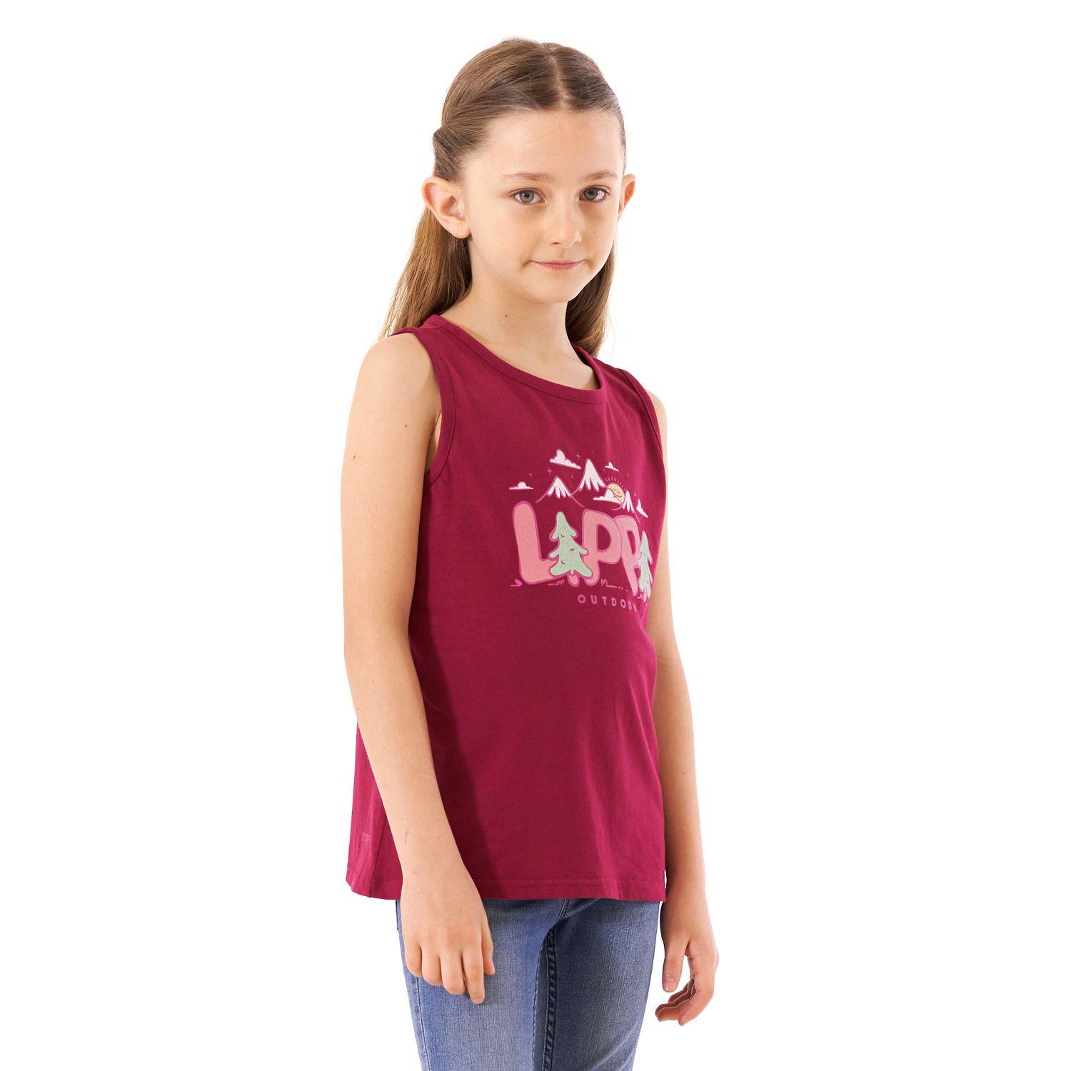 Polera Niña Scout UV-Stop T-Shirt Frambuesa Lippi-2