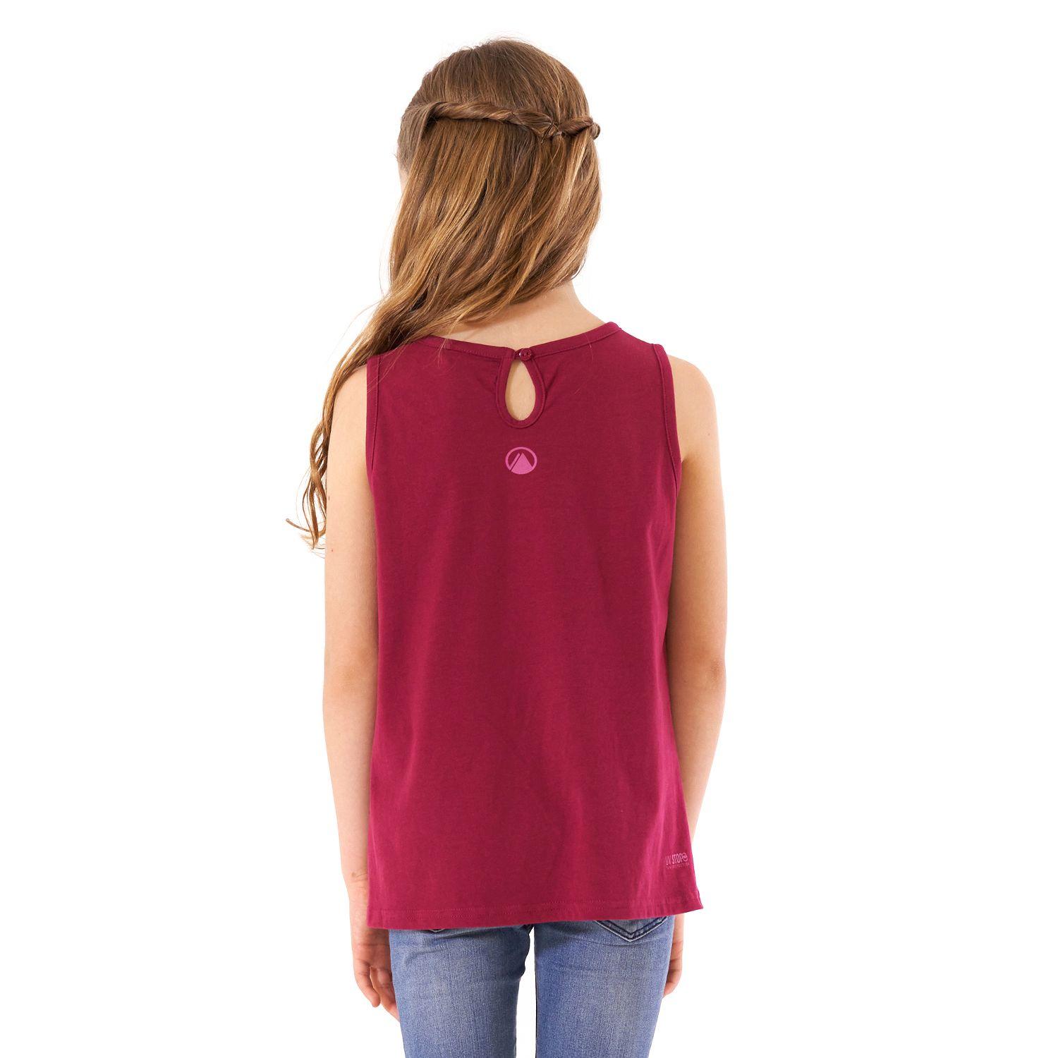 Polera Niña Scout UV-Stop T-Shirt Frambuesa Lippi-6