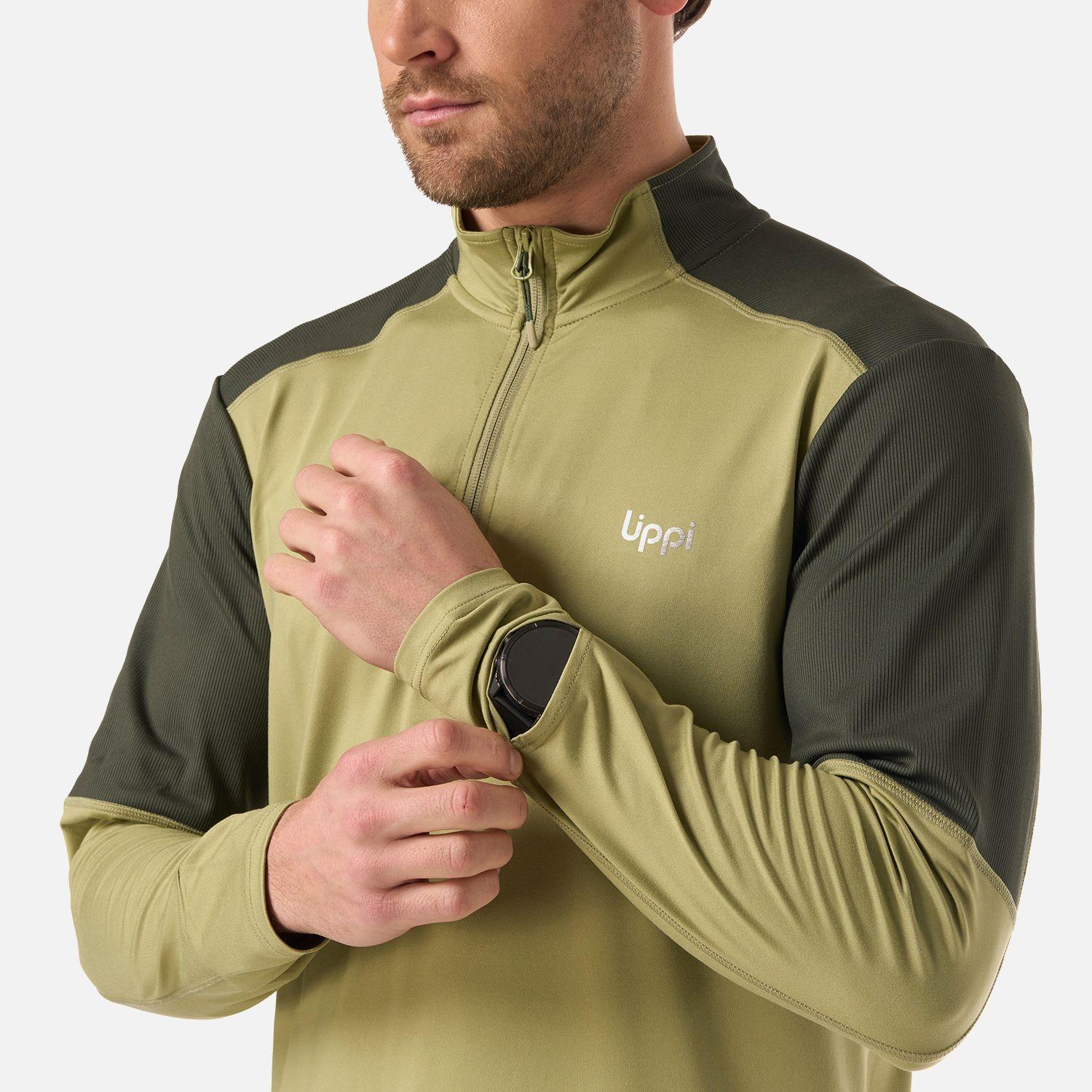 Polerón Hombre Puerto Trucco 1/4 Zip Verde Lippi V26-3