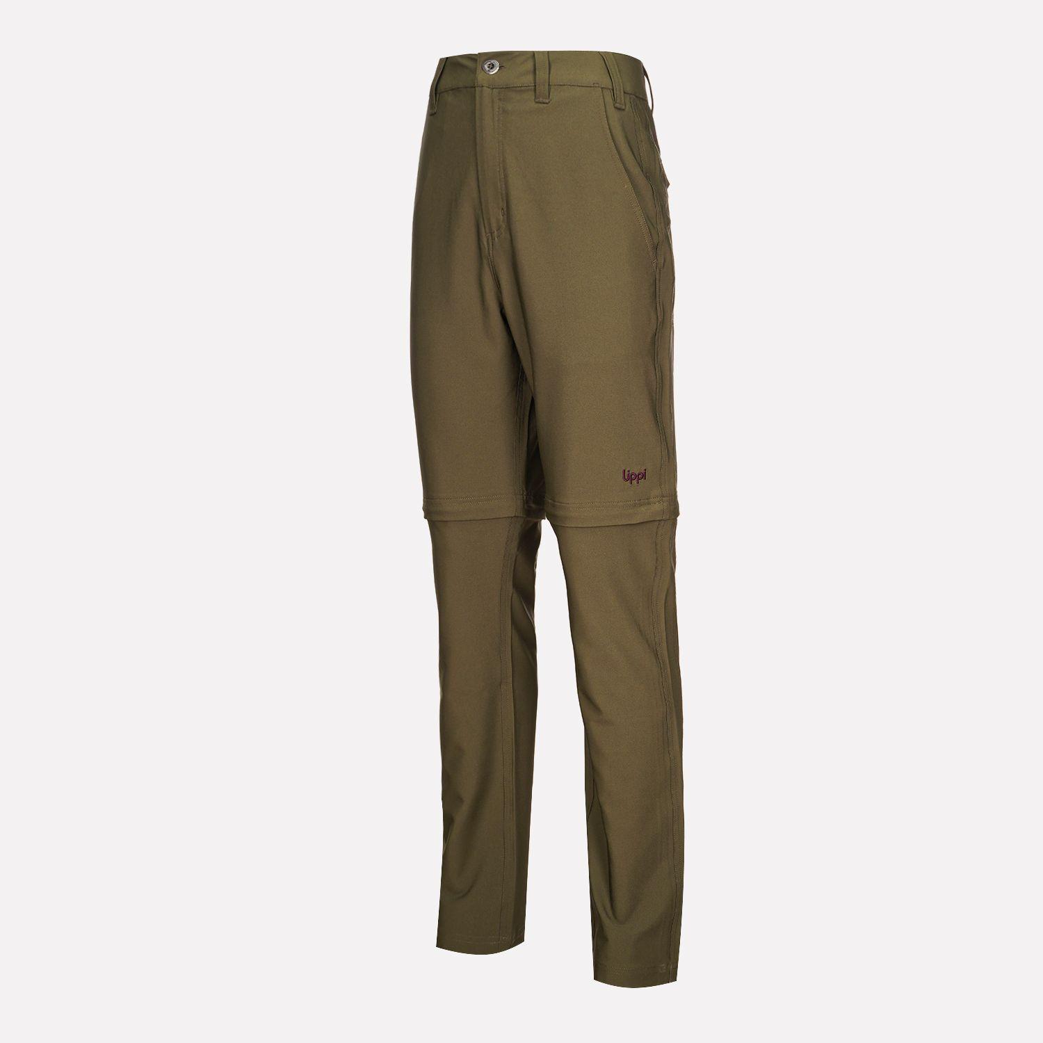 Pantalon Mujer Pardo Mix-2 Q-Dry Pants Verde Musgo Lippi-0
