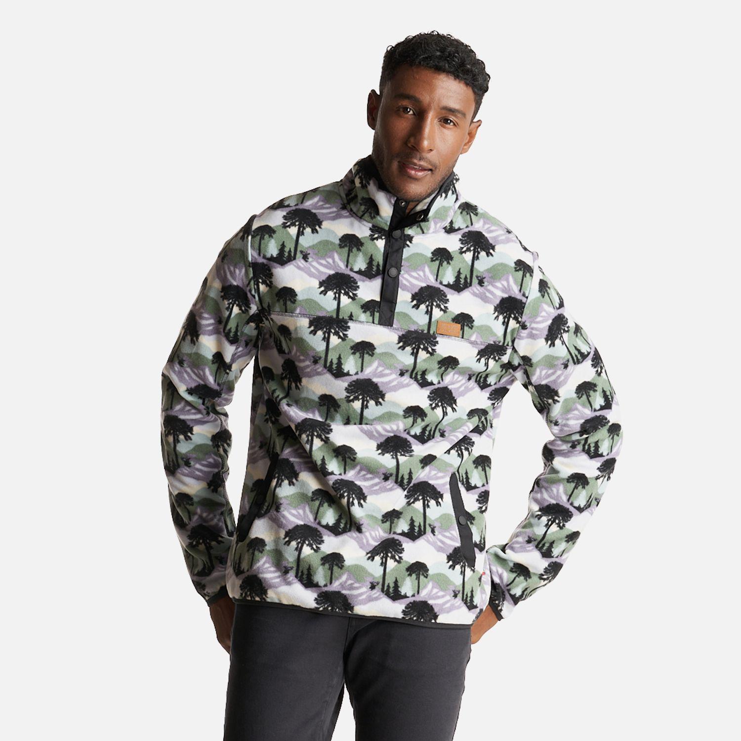 Poleron Hombre Tokerau Print Lila Haka Honu-1