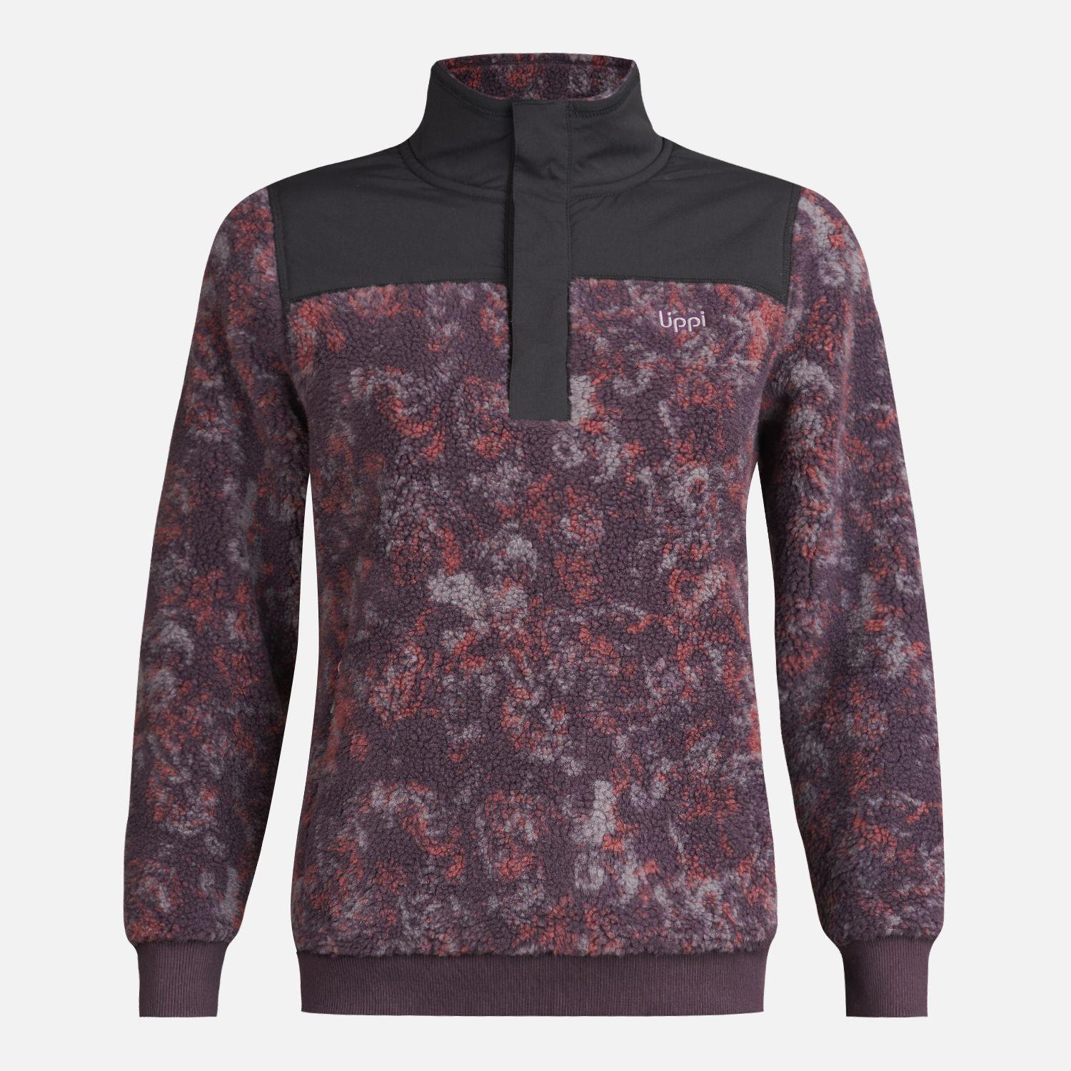 Chaqueta Teen Girl Glaciar Shaggy-Pro 1/4 Zip Jacket Print Burdeo Lippi-0