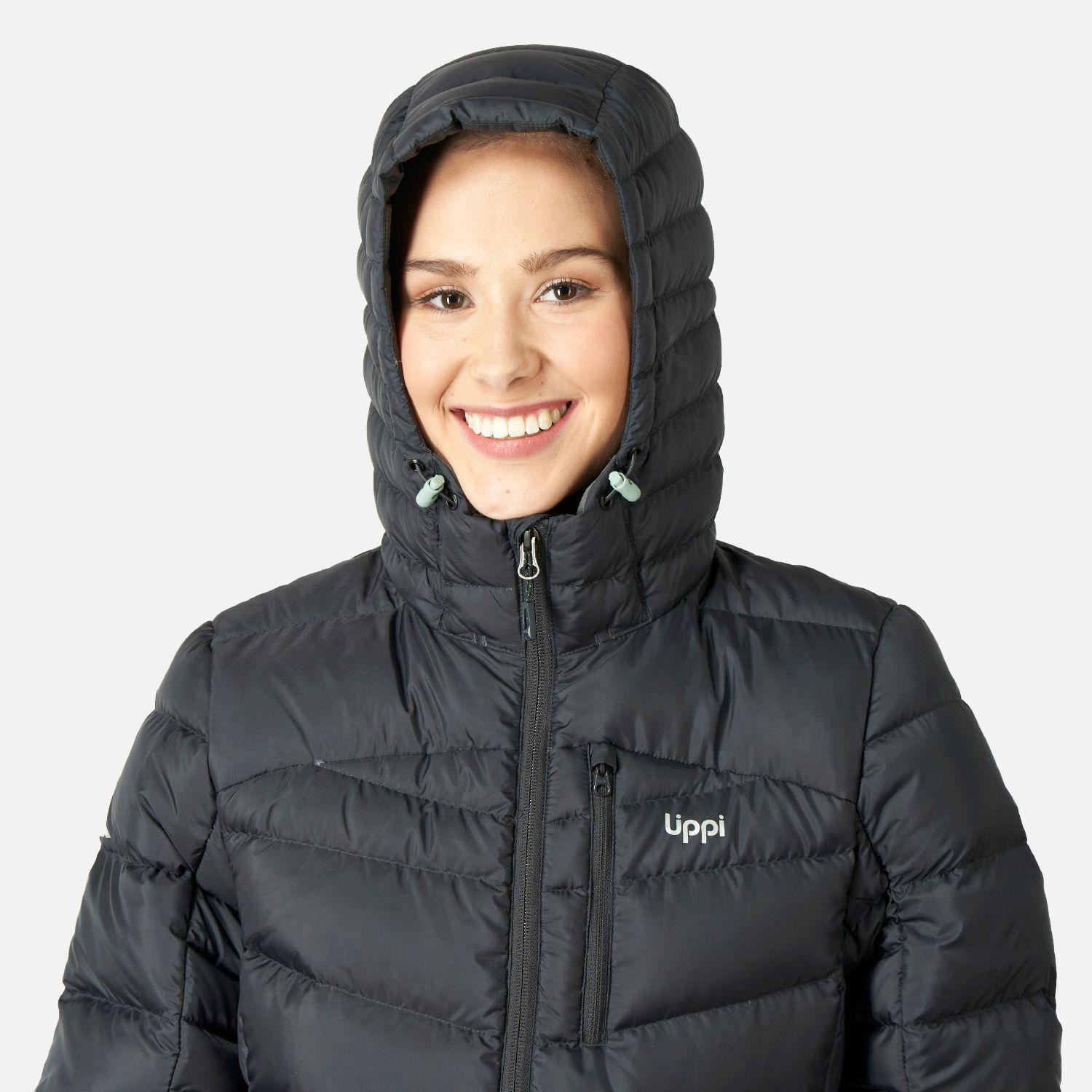 Chaqueta Mujer Bazpur Down Hoody Jacket Negro Lippi I23-3