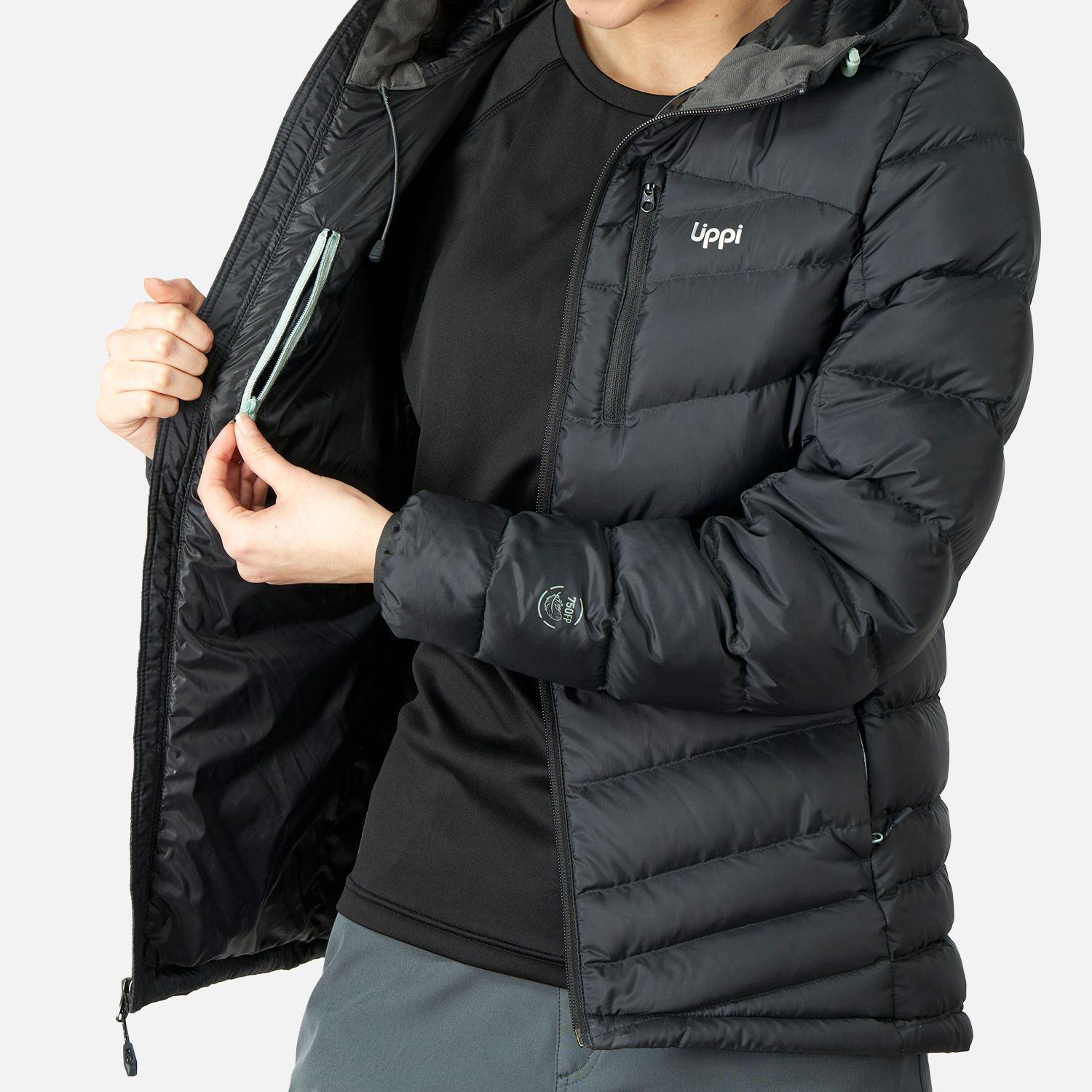 Chaqueta Mujer Bazpur Down Hoody Jacket Negro Lippi I23-4