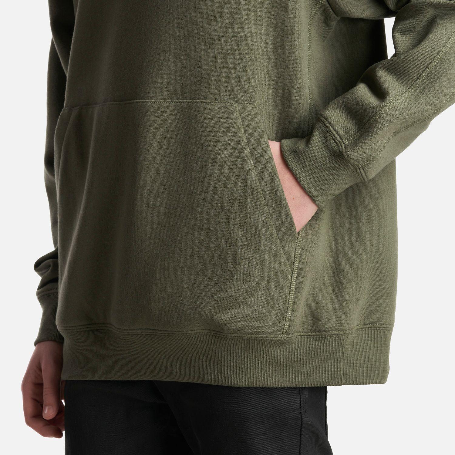 Poleron Teen Boy Ulmo Mid Point Hoody Sweatshirt Verde Musgo Lippi-6