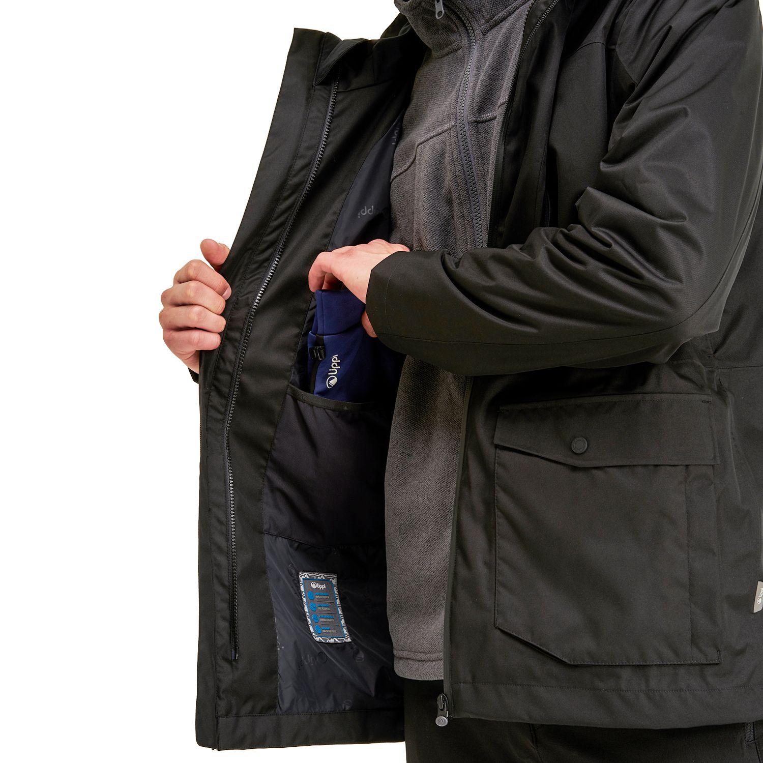 Chaqueta Hombre Tres Cruces Fusion-3 Hoody Jacket Negro Negro Lippi-7