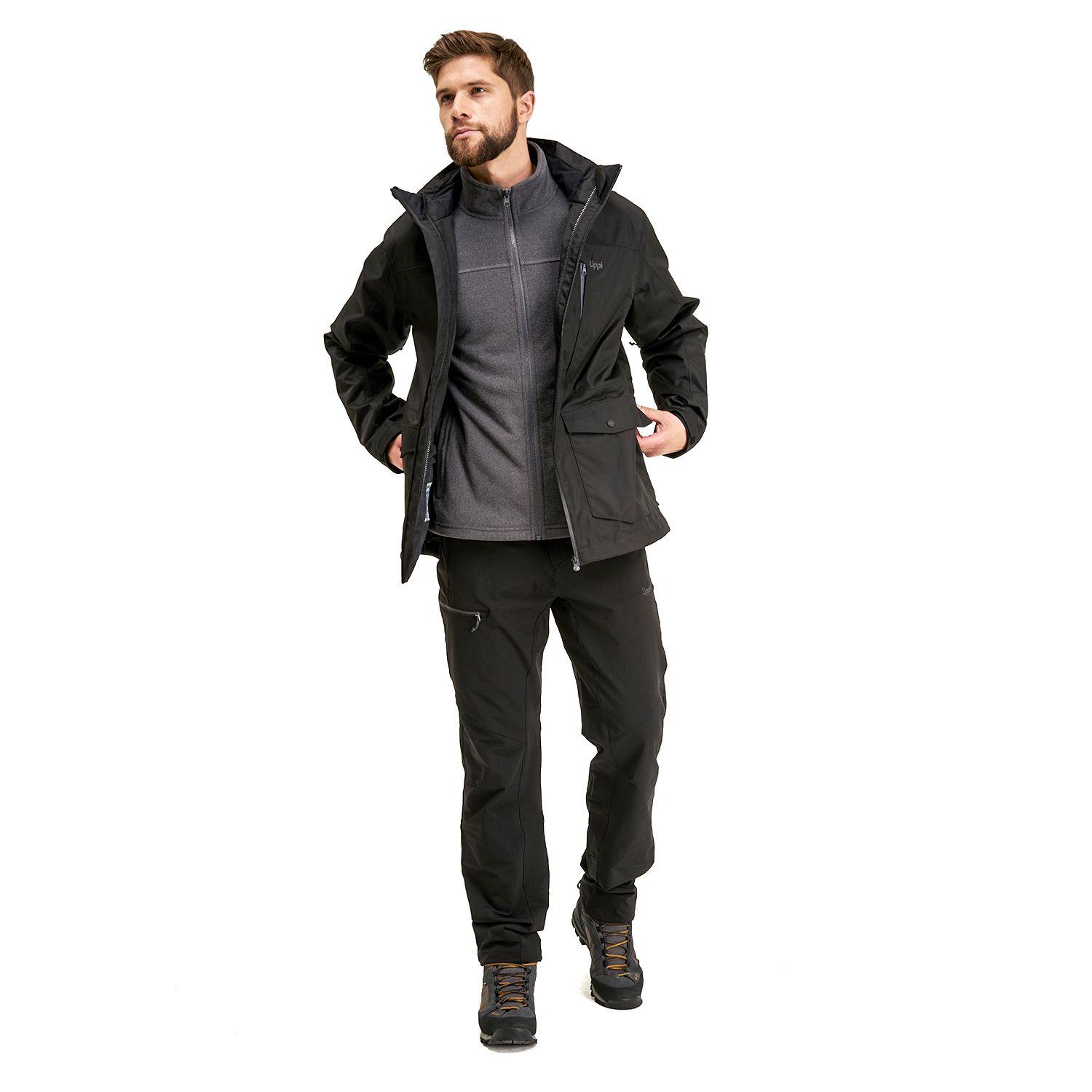 Chaqueta Hombre Tres Cruces Fusion-3 Hoody Jacket Negro Negro Lippi-9