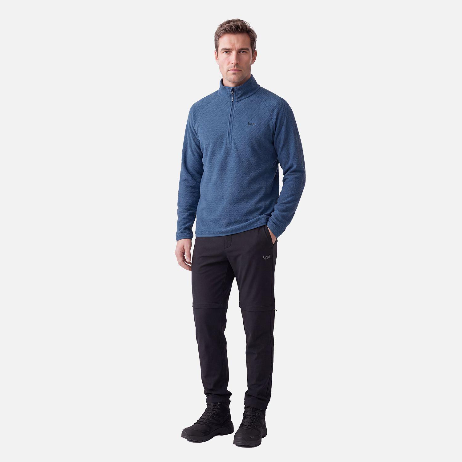 Polerón Hombre Jacaranda Nano-F 1/4 Zip Azul Oscuro Lippi V27-2