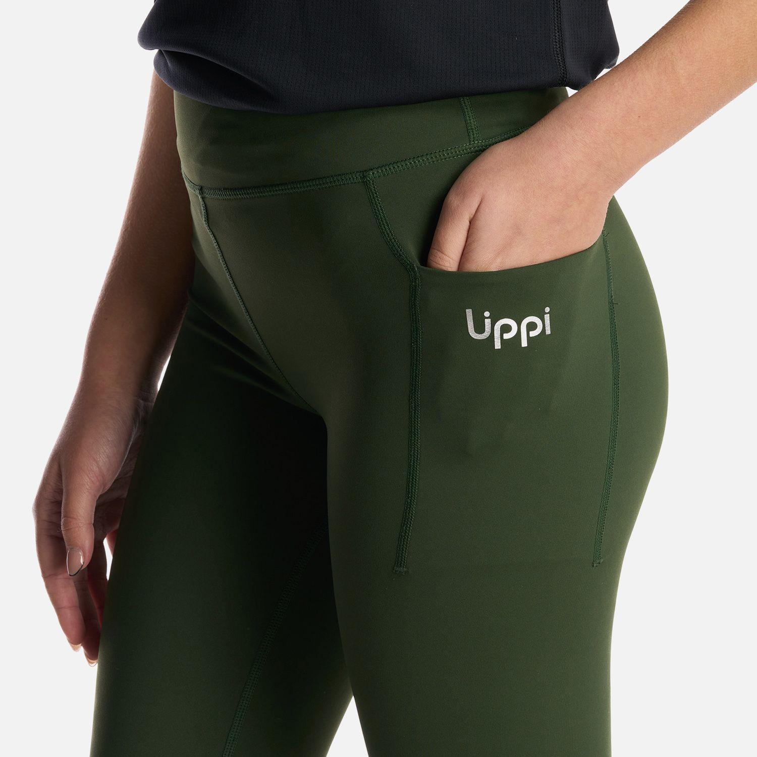 Calza Teen Girl In-Action Sport Leggings Verde Militar Lippi-3