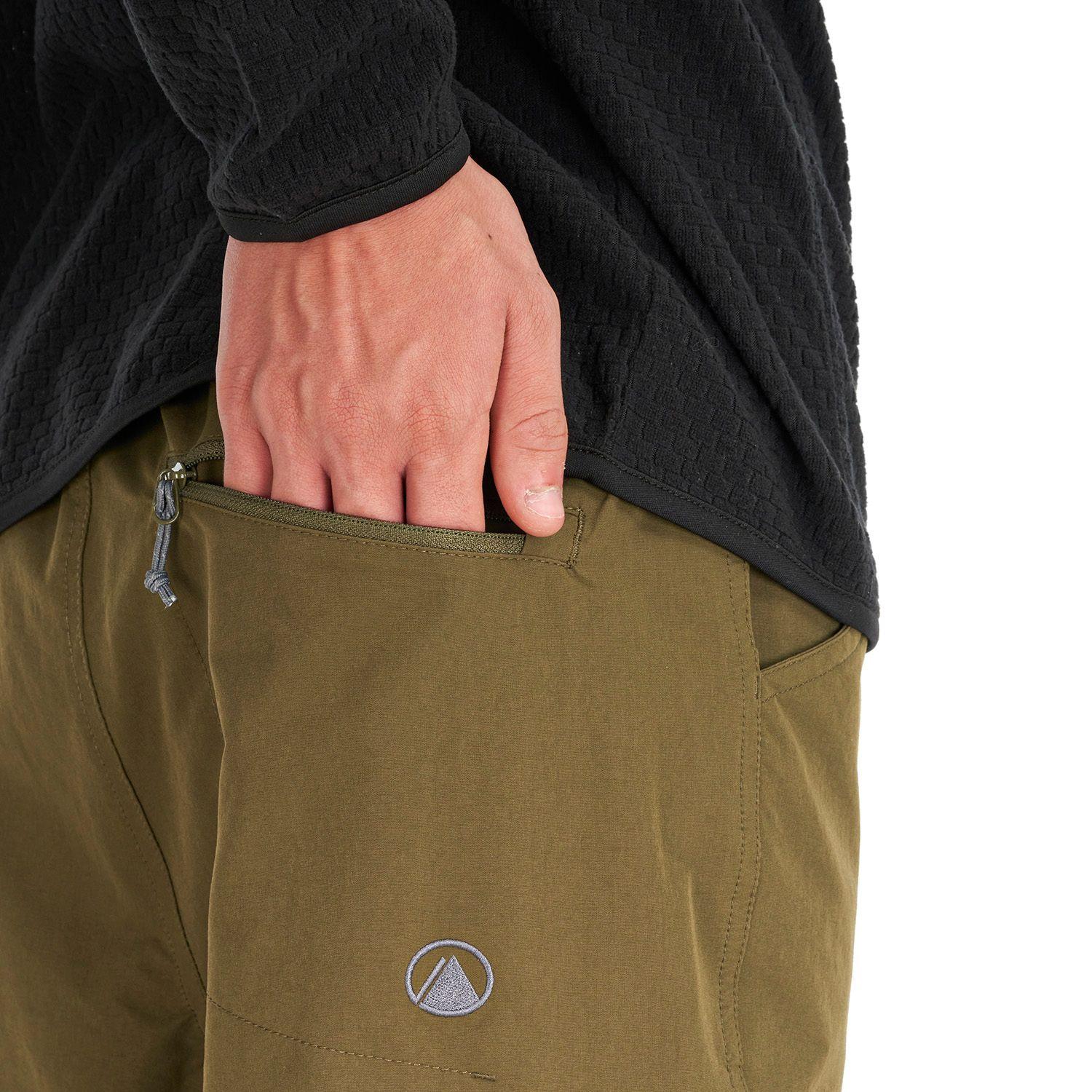 Pantalon Teen Boy Enduring Mix-2 Q-Dry Pants Oliva Oscuro Lippi-7