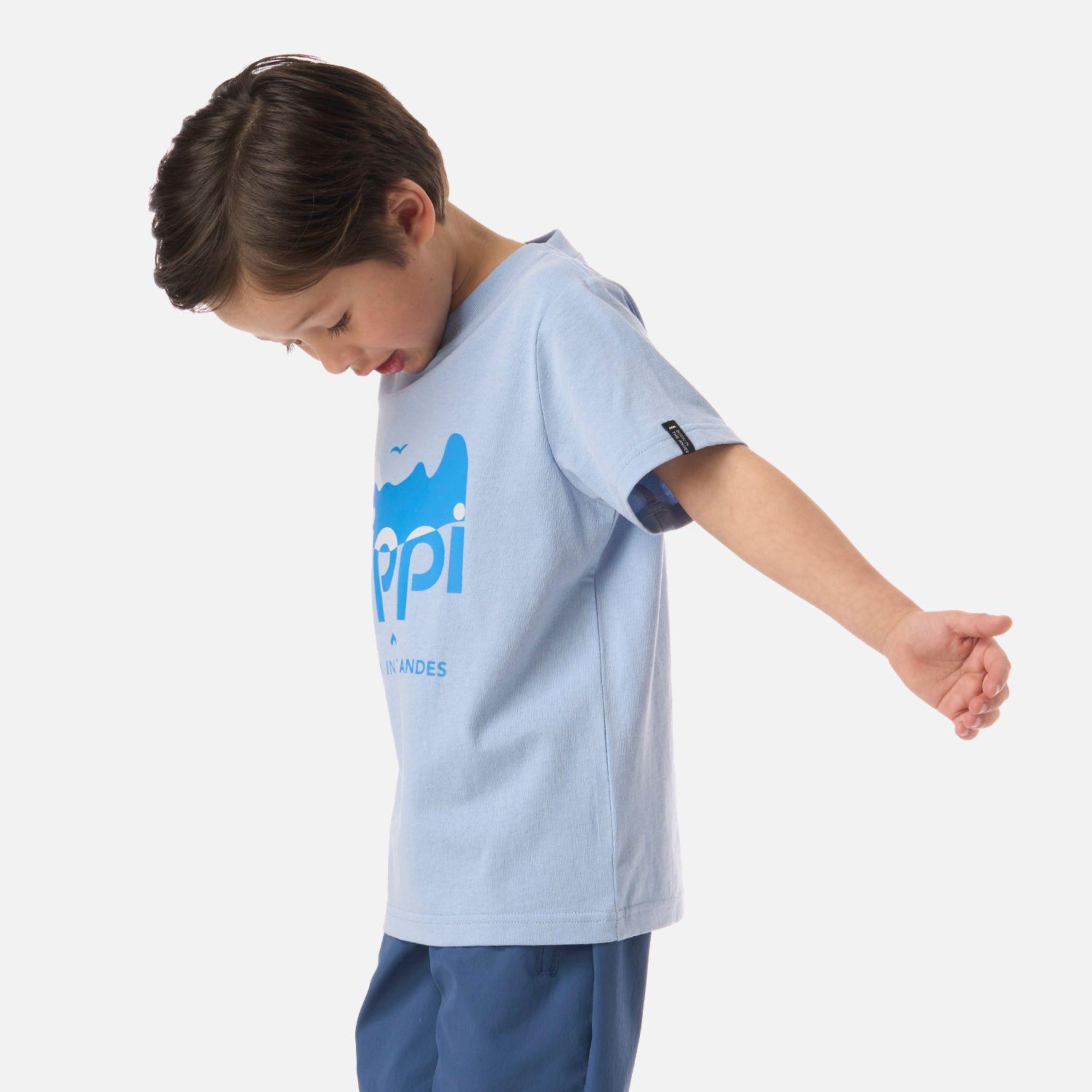 Polera Niño Logo Lippi T-shirt Celeste Oscuro Lippi V26-2