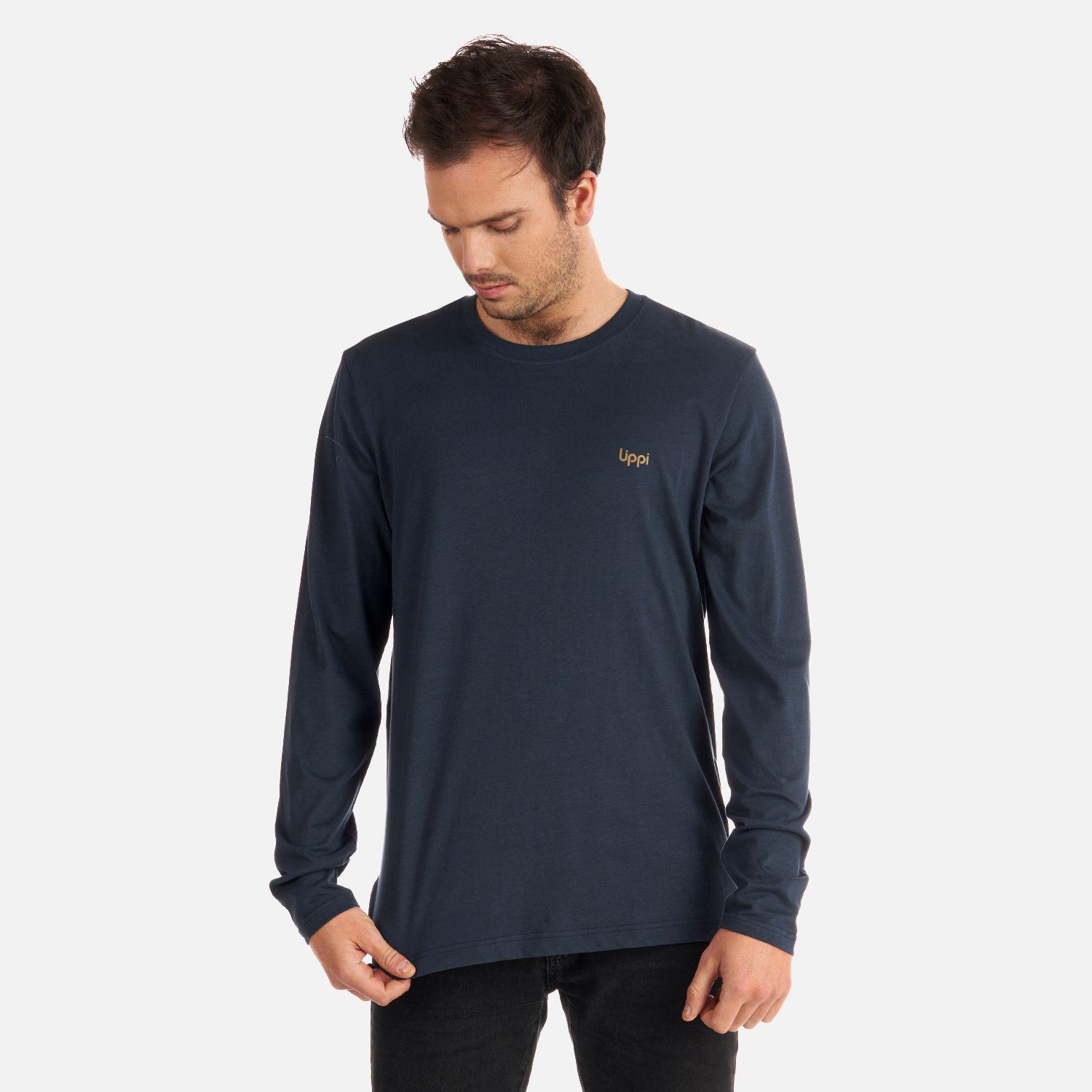 Polera Hombre Ulmo Long Sleeve T-Shirt Azul Oscuro Lippi-1