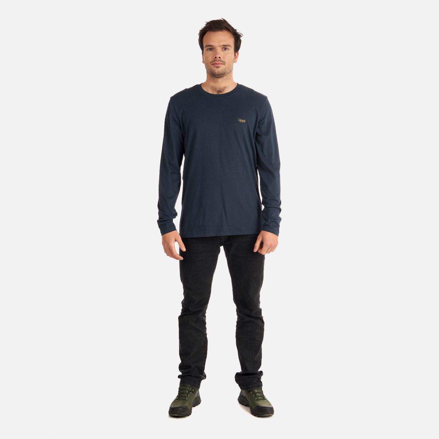 Polera Hombre Ulmo Long Sleeve T-Shirt Azul Oscuro Lippi-6