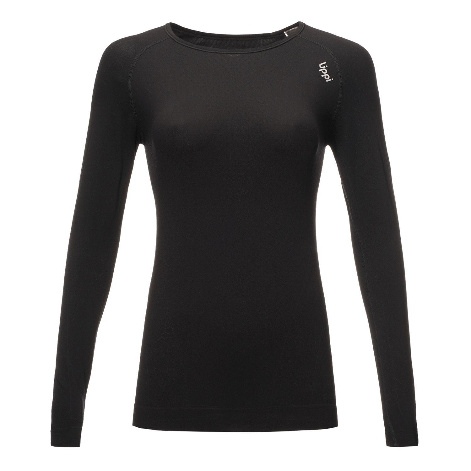 Primera Capa Mujer Skintec 1000 Seamless Top Negro Lippi V22-0