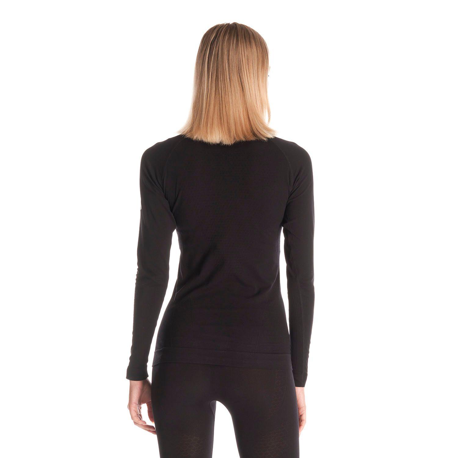 Primera Capa Mujer Skintec 1000 Seamless Top Negro Lippi V22-5