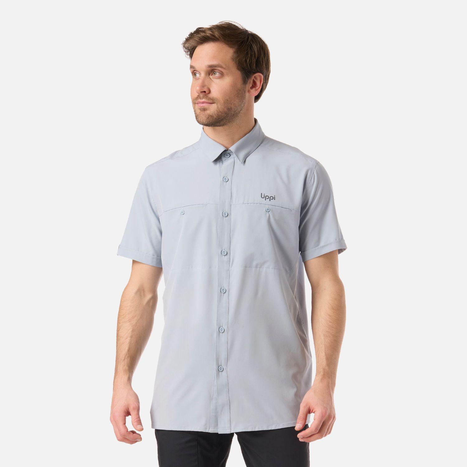 Camisa Hombre Wallace Short Sleeve Q-Dry Shirt Celeste Lippi V26-0