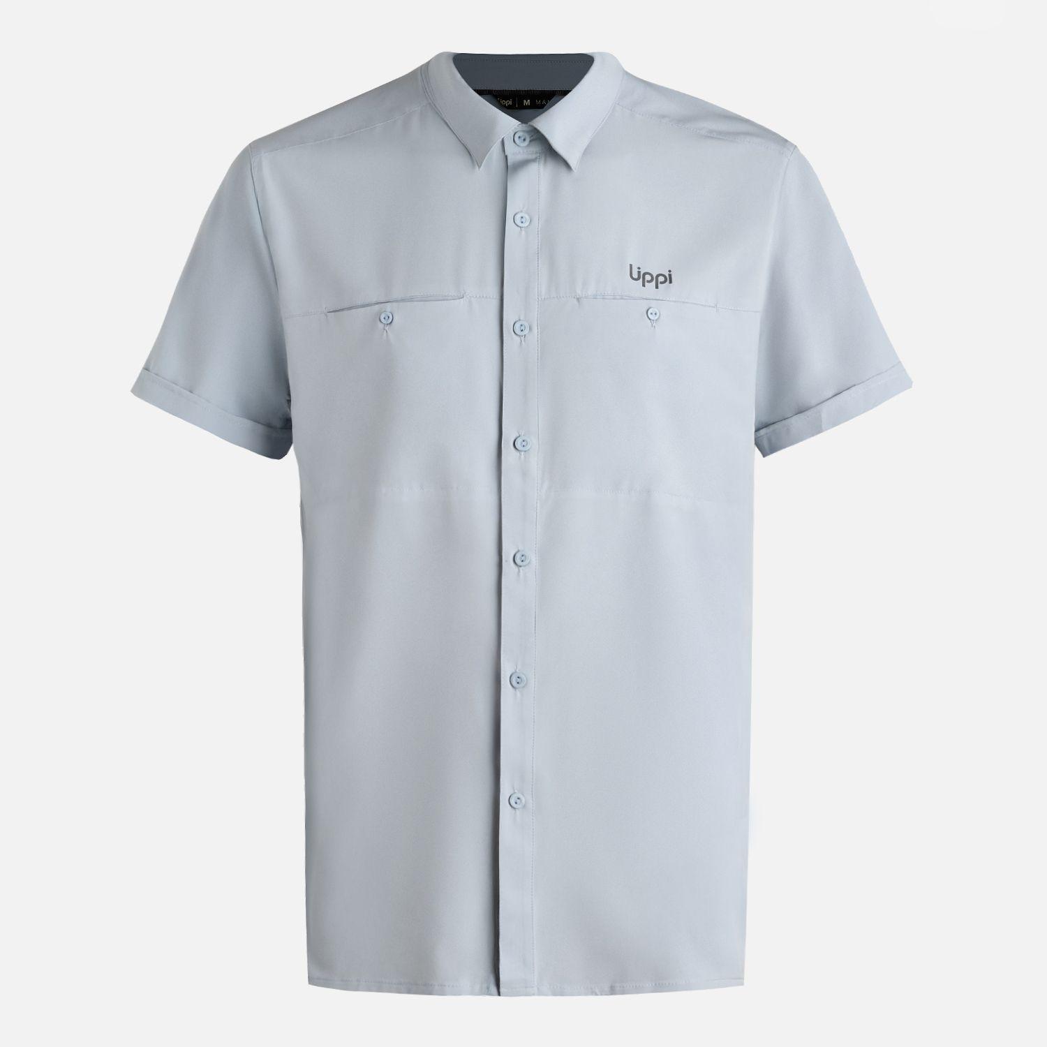 Camisa Hombre Wallace Short Sleeve Q-Dry Shirt Celeste Lippi V26-5