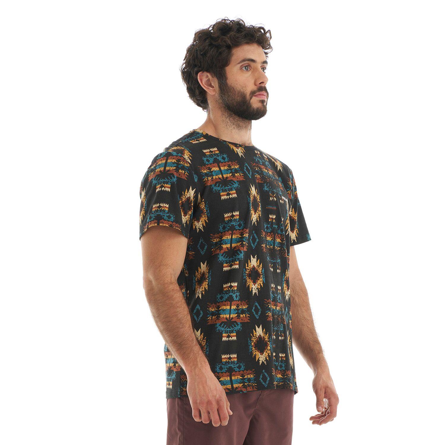 Polera Hombre Azteca Grafito Haka Honu-2