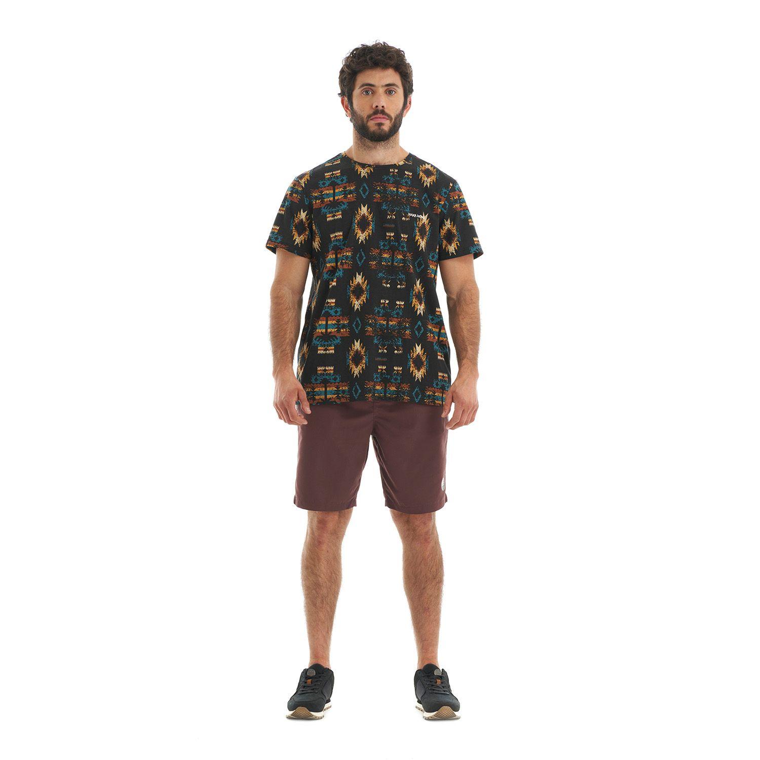 Polera Hombre Azteca Grafito Haka Honu-7