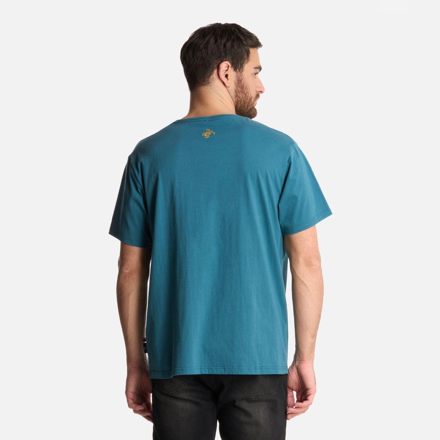 Polera Hombre Logo Petroleo Haka Honu-2