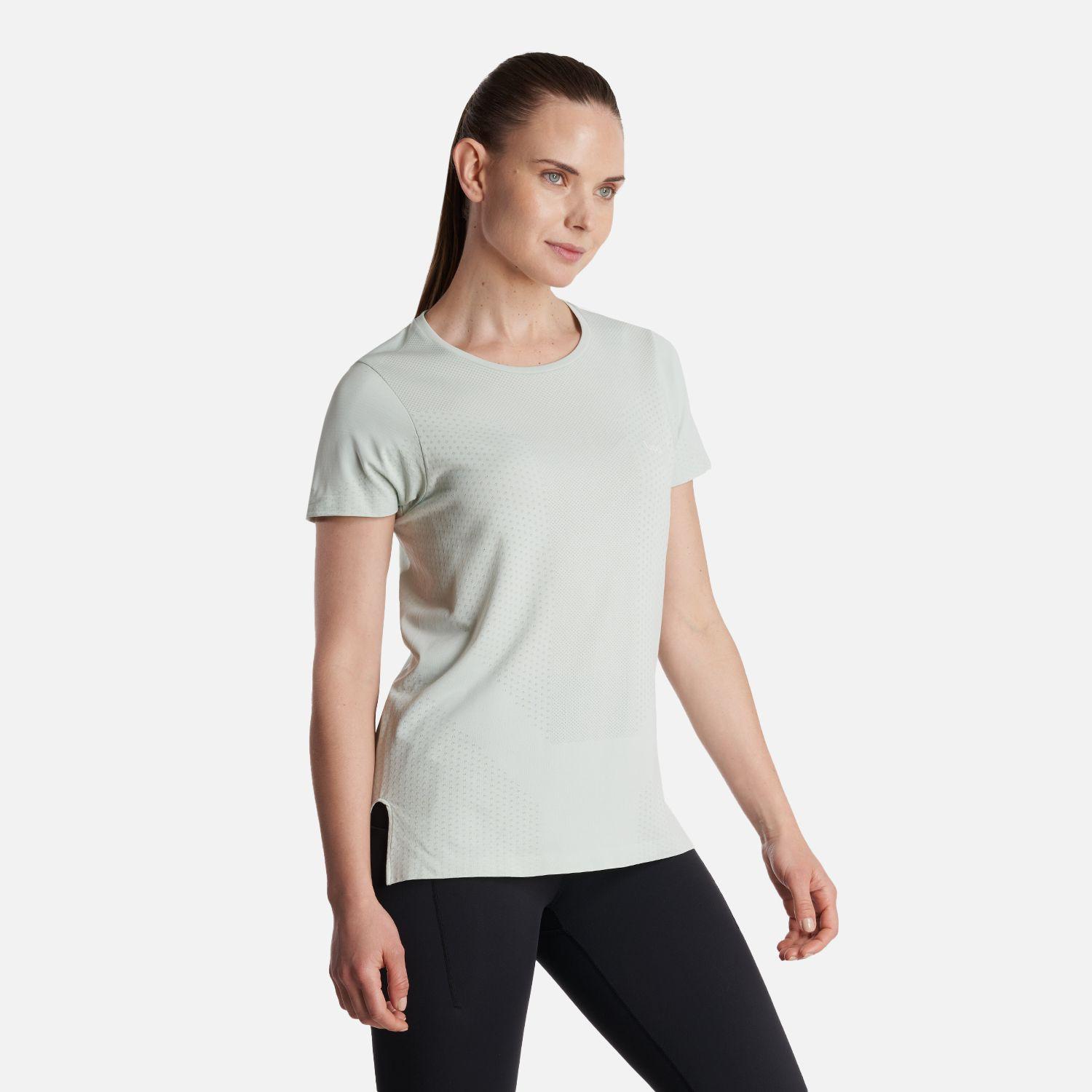 Polera Mujer  4 Run Seamless Trail Short Sleeve T-Shirt Celeste Lippi-2