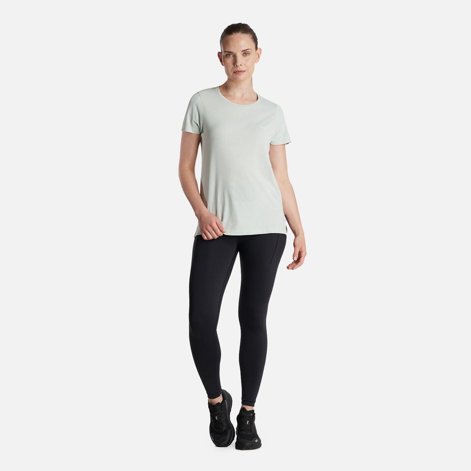 Polera Mujer  4 Run Seamless Trail Short Sleeve T-Shirt Celeste Lippi-5