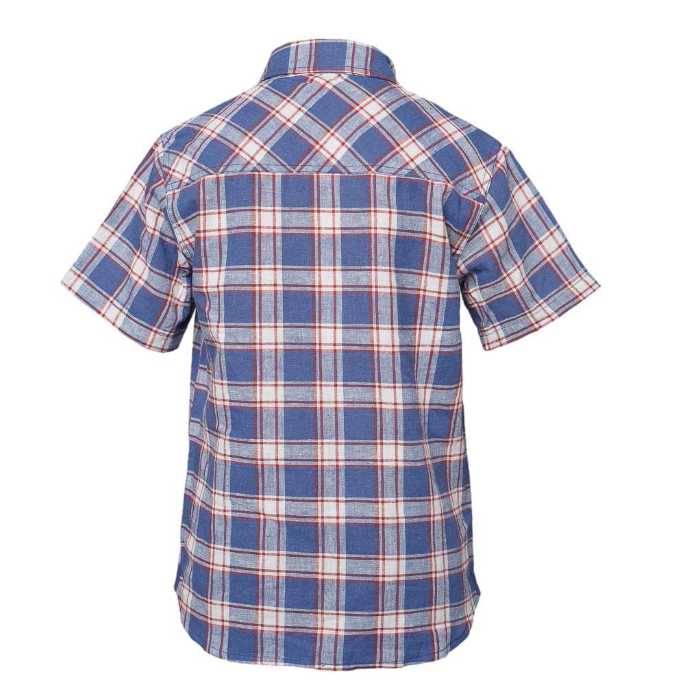 Camisa Niño Mountain Towns Shorts Sleeve Shirt Azul Grisaceo / Celeste Lippi-2