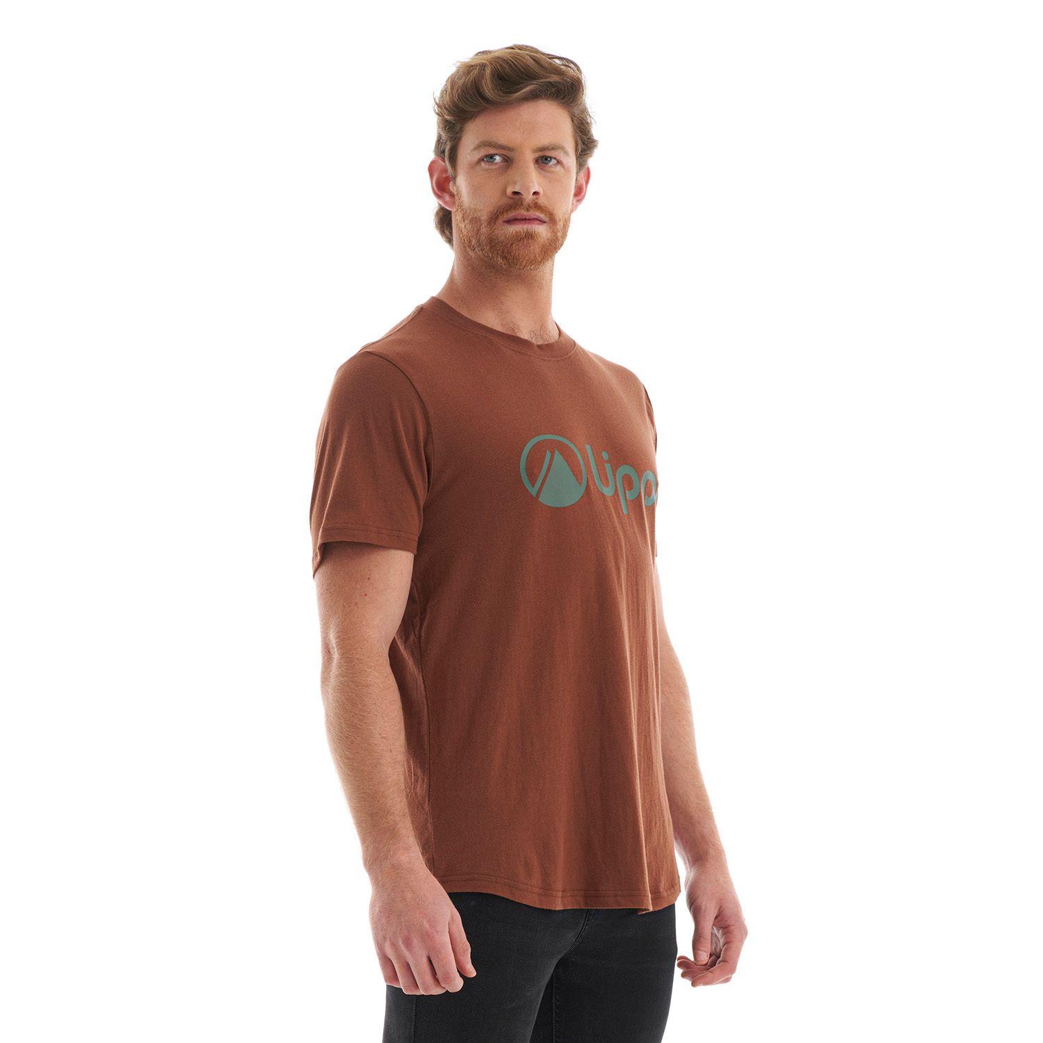 Polera Hombre Logo Lippi UV-Stop T-Shirt Terracota Lippi-2