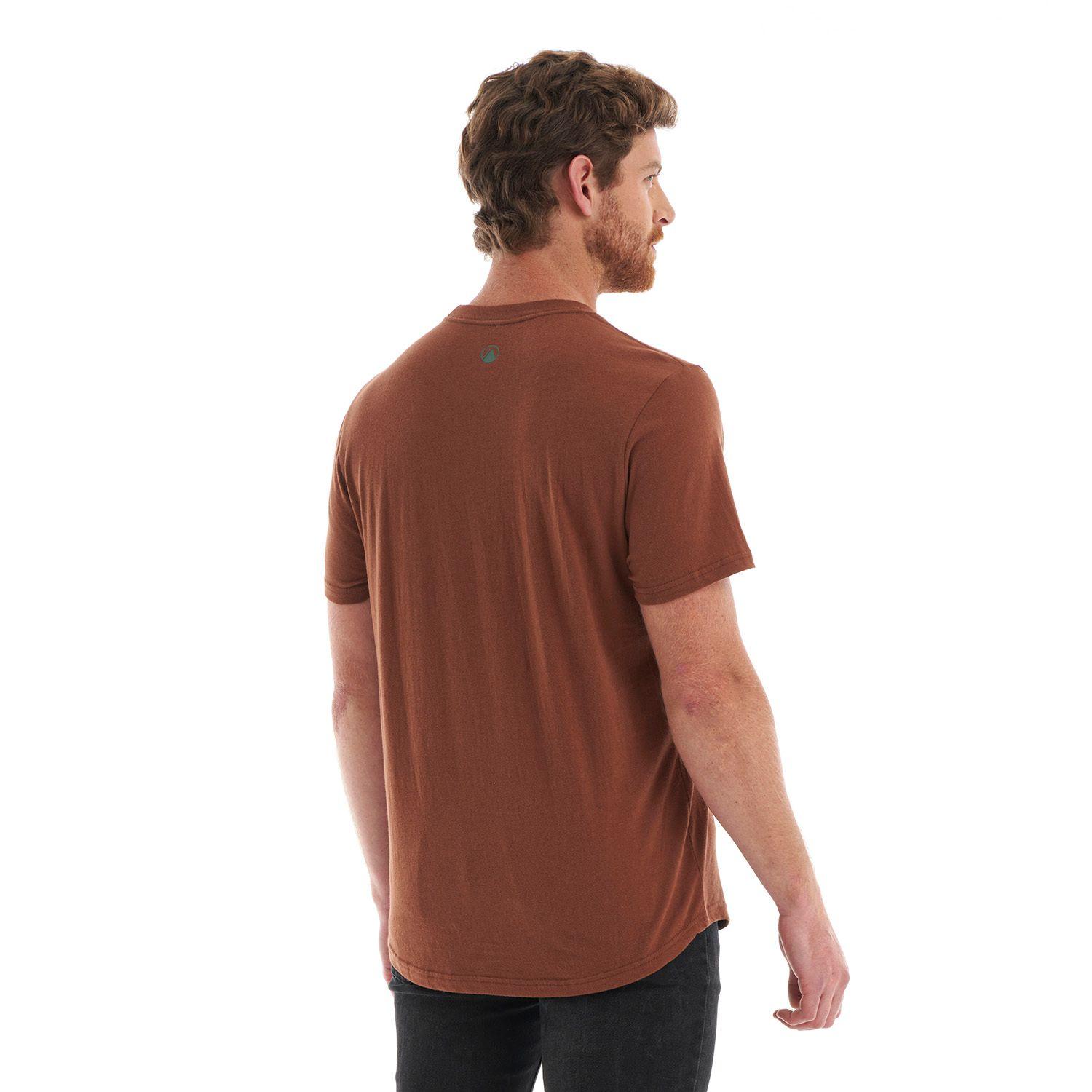 Polera Hombre Logo Lippi UV-Stop T-Shirt Terracota Lippi-4